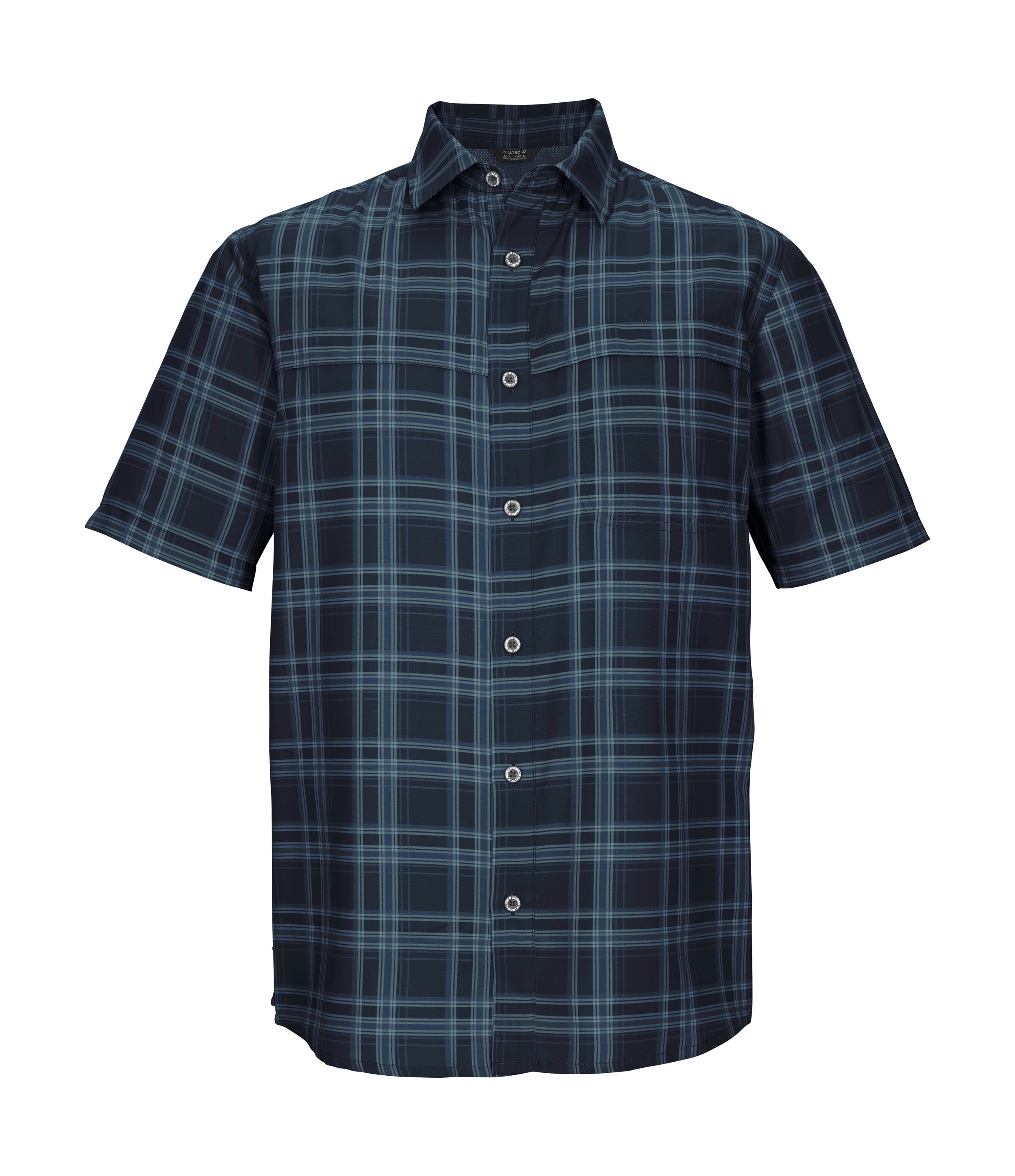 Killtec Funktionshemd »KOS 64 MN WVN SHRT« Karierte Herrenhemd, schnelltrocknend, mit Brusttaschen