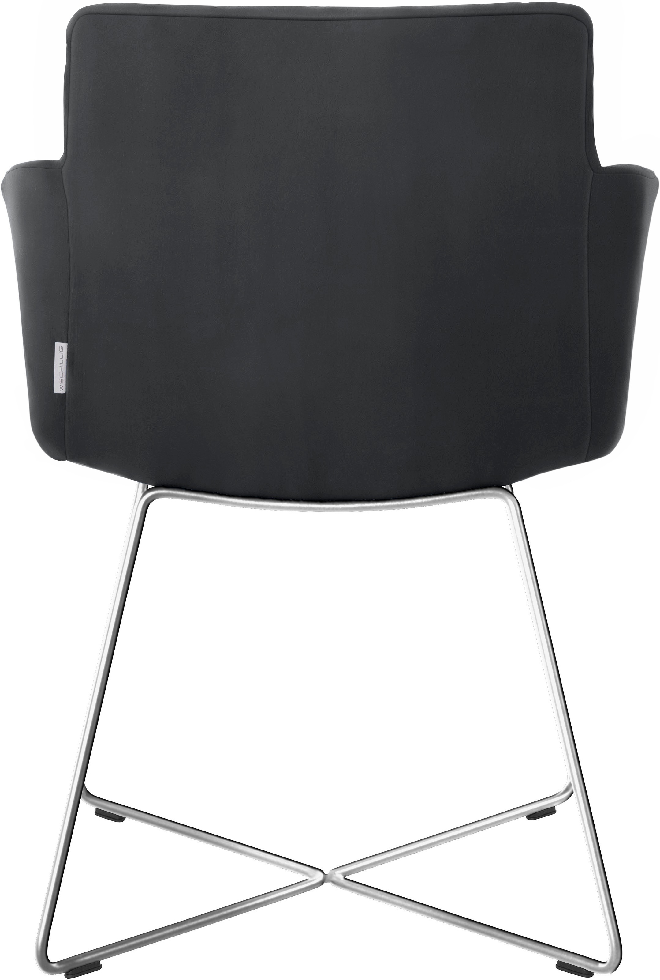 W.SCHILLIG Armlehnstuhl »jakob« () mit Drahtrohrgestell in Chrom glänzend