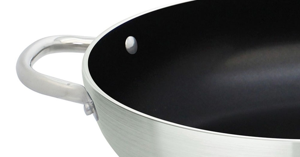 Elo Wok »Wokpfanne 28cm Bistro Line«, Aluminium, (1 tlg.), langer, handlicher Edelstahl Profi Griff, Ø 28 cm, Induktion