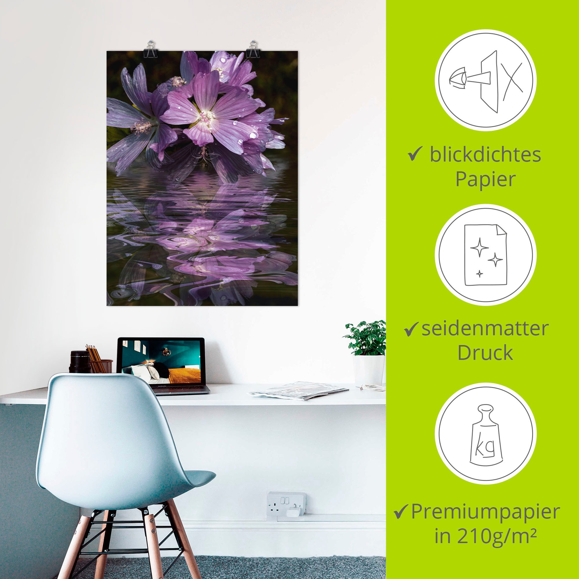 Artland Wandbild »Malventee«, Spa Bilder, (1 St.), als Poster in verschied. Größen