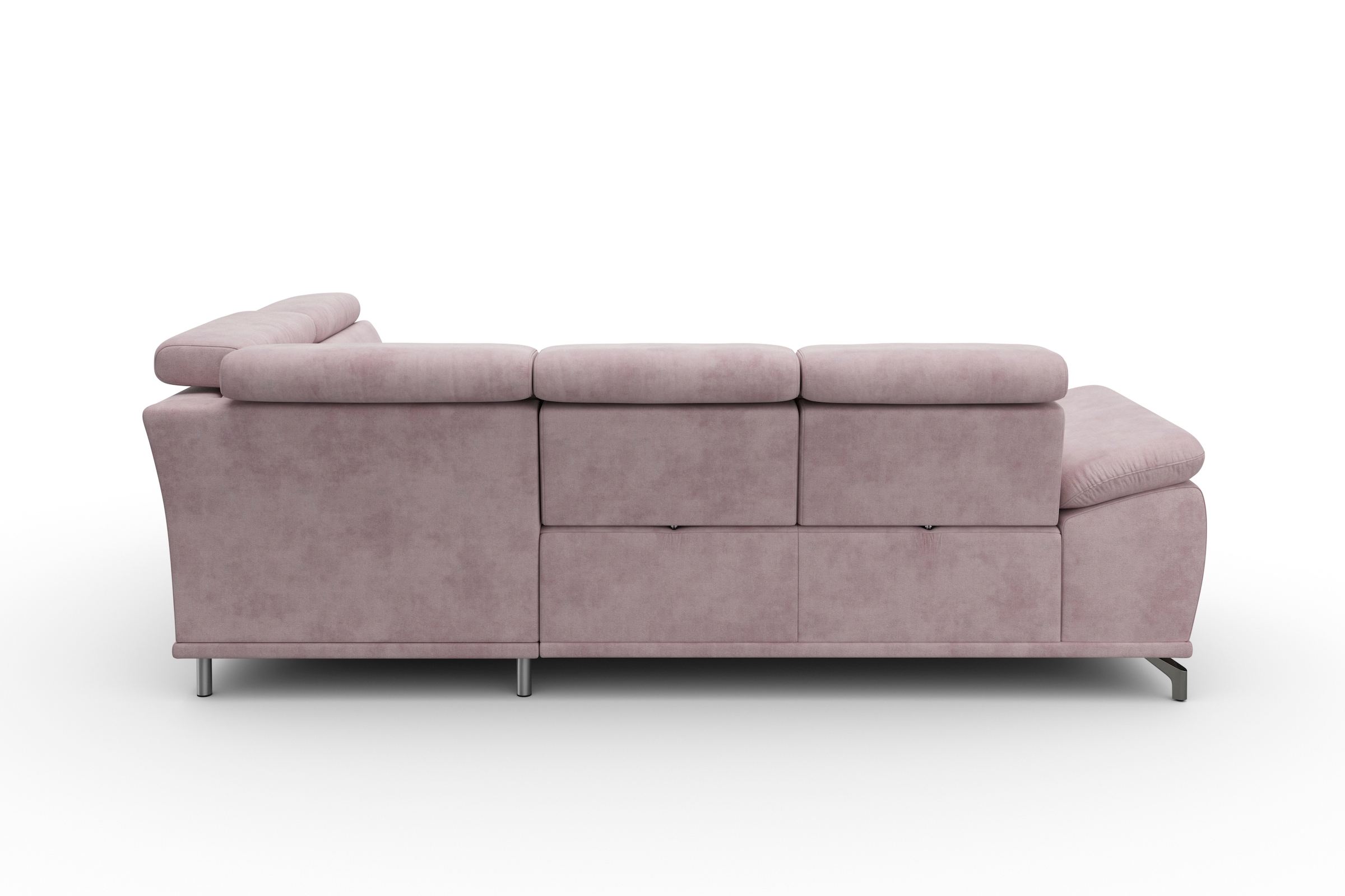 sit&more Ecksofa »Cabrio L-Form, mit Sitztiefenverstellung, Arm- und Kopfteilverstellung«, 3 Nierenkissen, Federkern, optional Bettfunktion und Stauraum