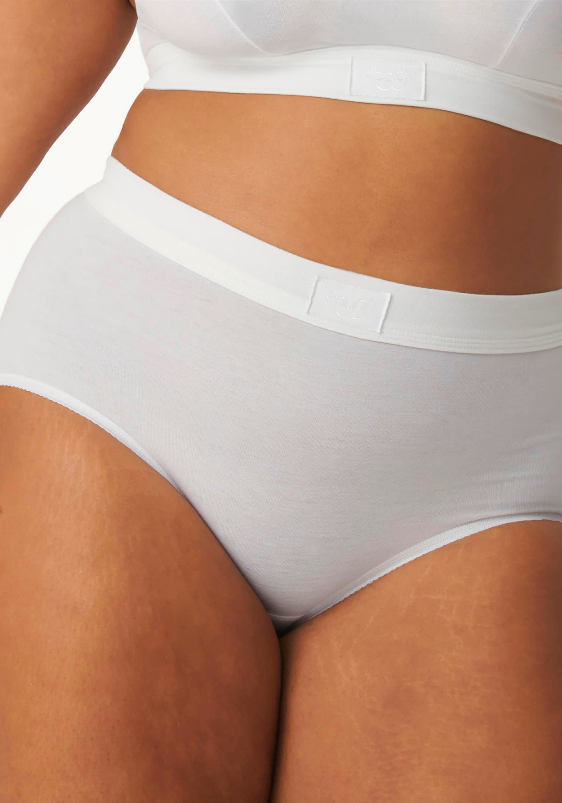 sloggi Maxislip »Double Comfort« 2er Pack,  Baumwollmix, elastisch, weich, sportlicher Look, atmungsaktiv