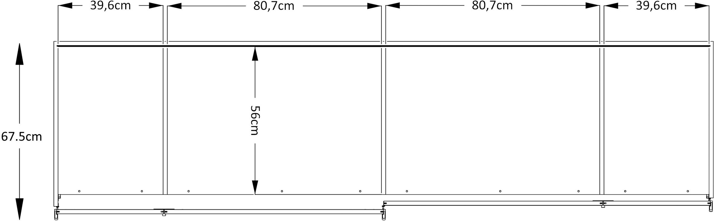 STAUD Schwebetürenschrank »Sonett 200, Made in Germany« mit vier verschiedenen Ausstattungsvarianten