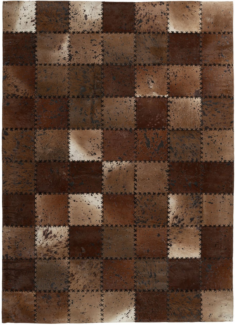 Arte Espina Teppich »Voila 100« rechteckig 5 mm Höhe handgenähter Flachflor-Teppich im Patchwork-Design.