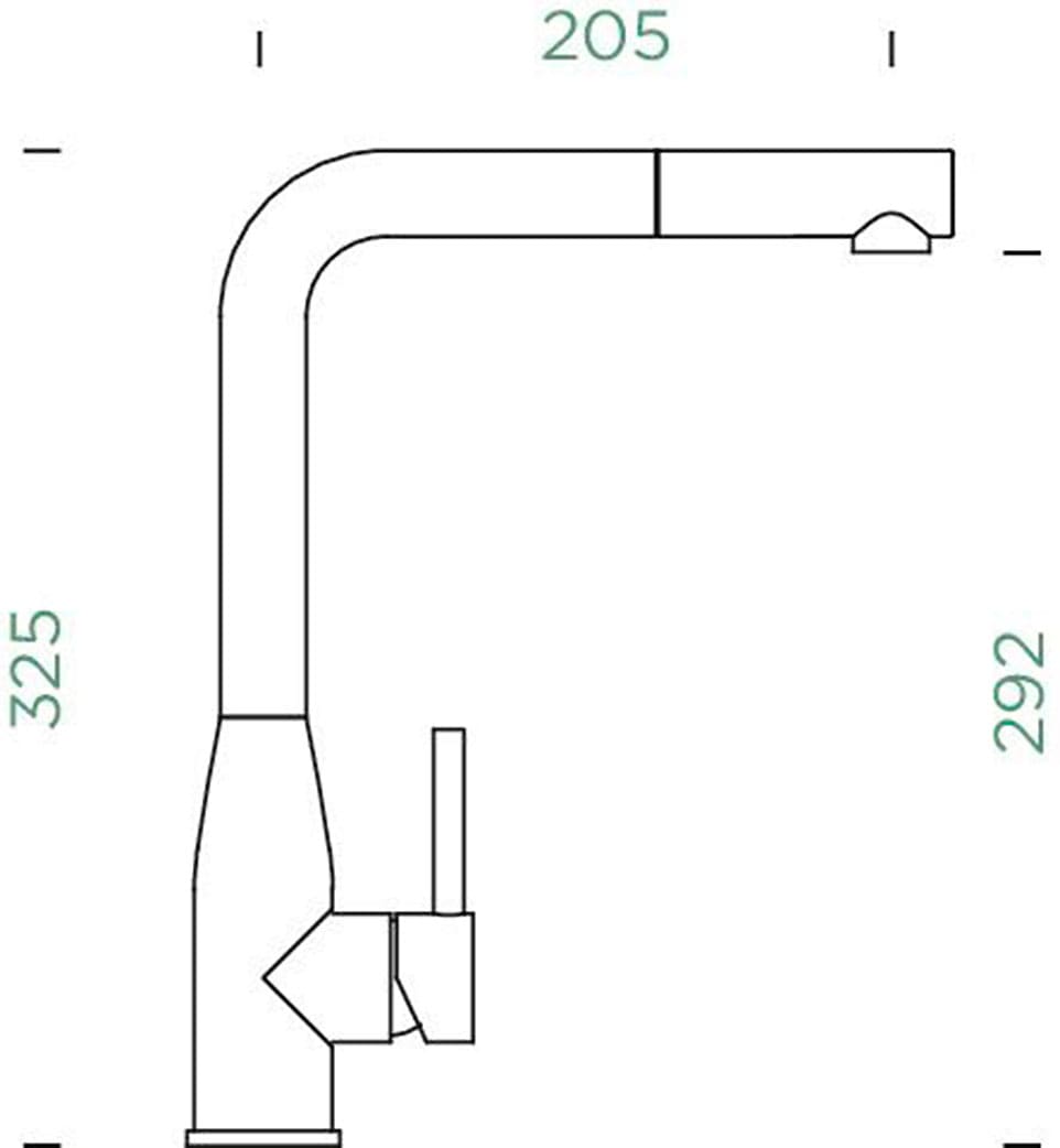 Schock Küchenarmatur »Keto« Hochdruck, ausziehbarer Auslauf, Rückflussverhinderer