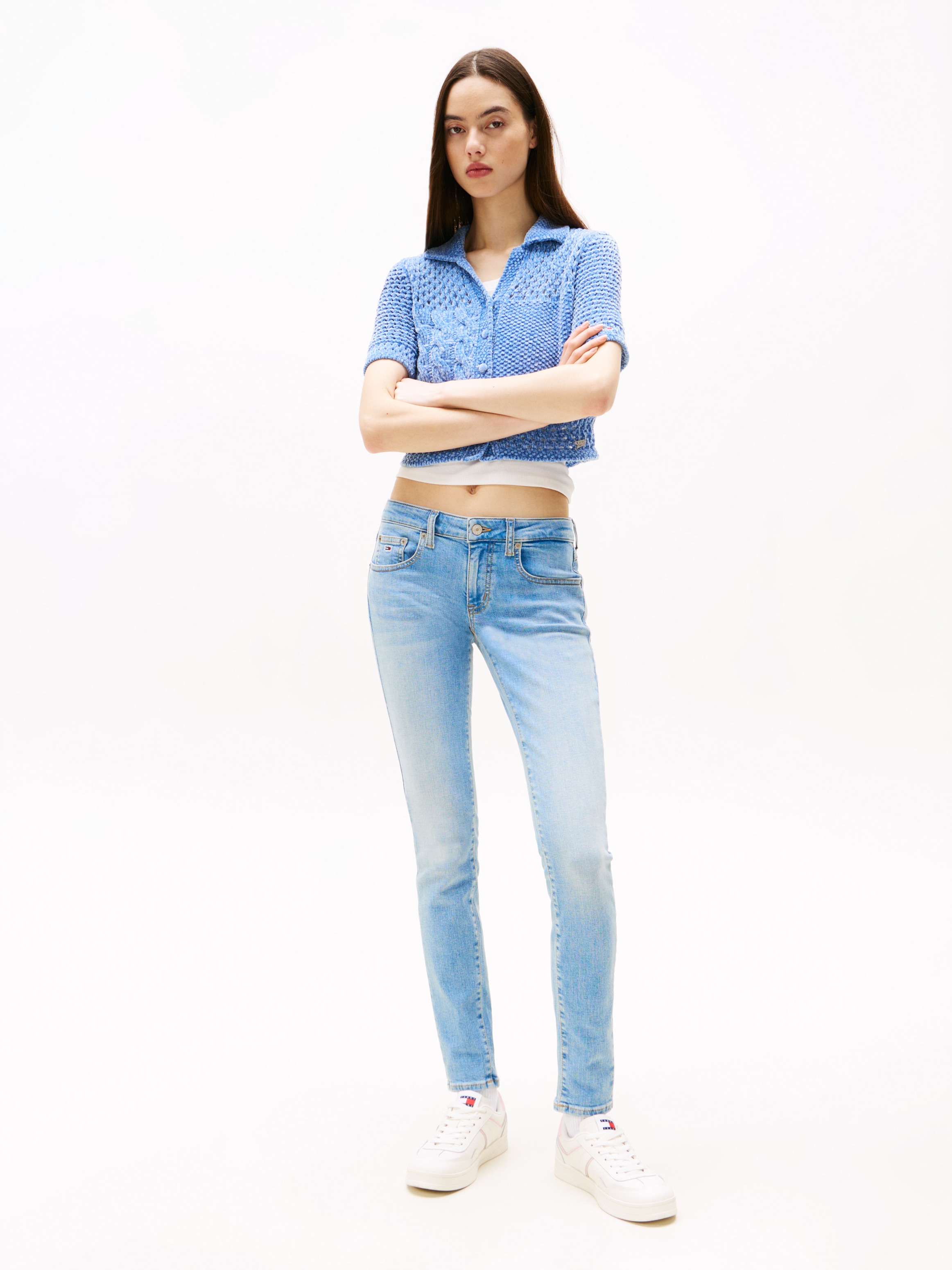 Tommy Jeans Skinny-fit-Jeans »SOPHIE LW SKN«, mit Logo-Badge, in Knöchellänge