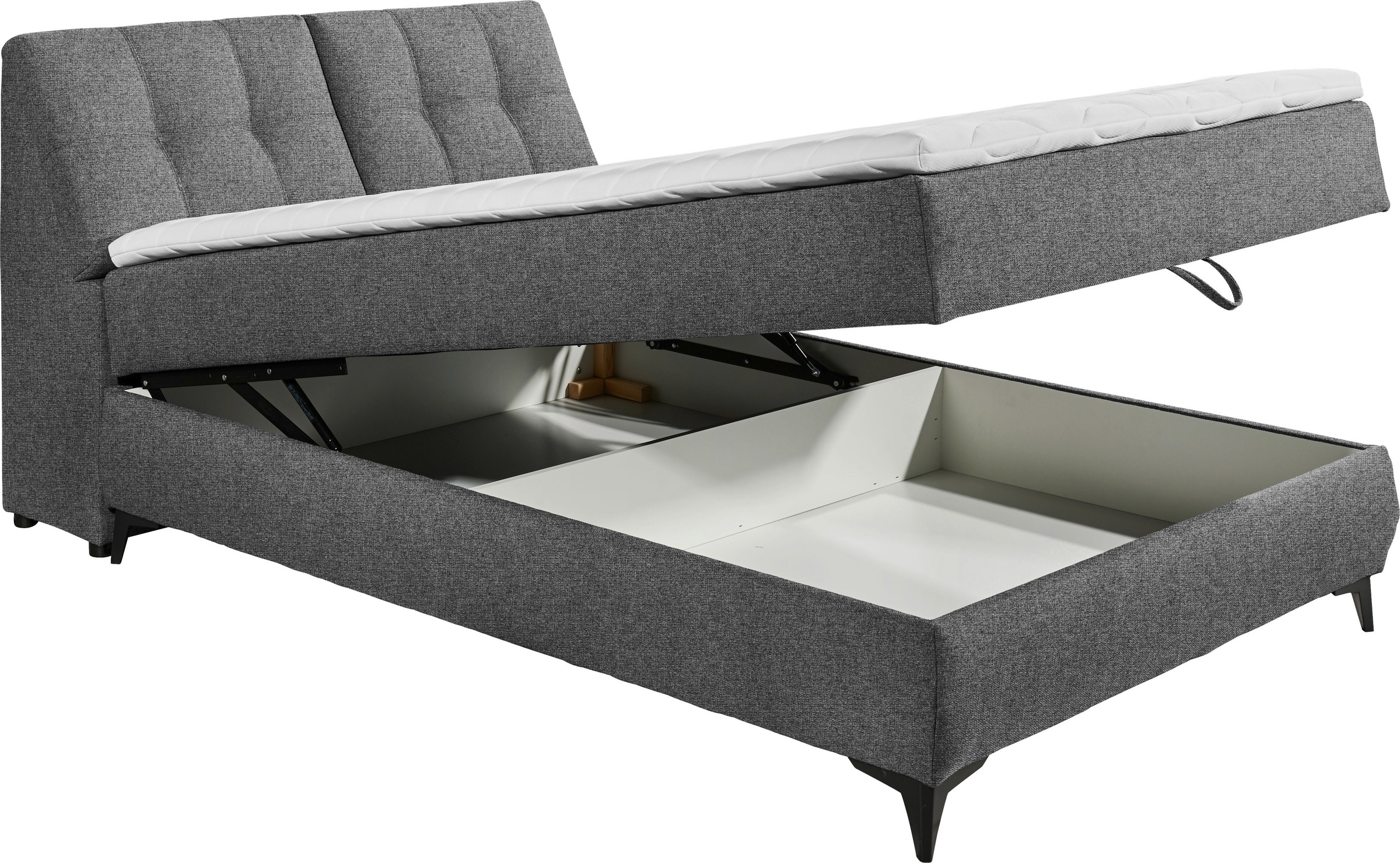 ED EXCITING DESIGN Boxbett »Atlantis«, mit Bettkasten und Stauraum im Kopfteil