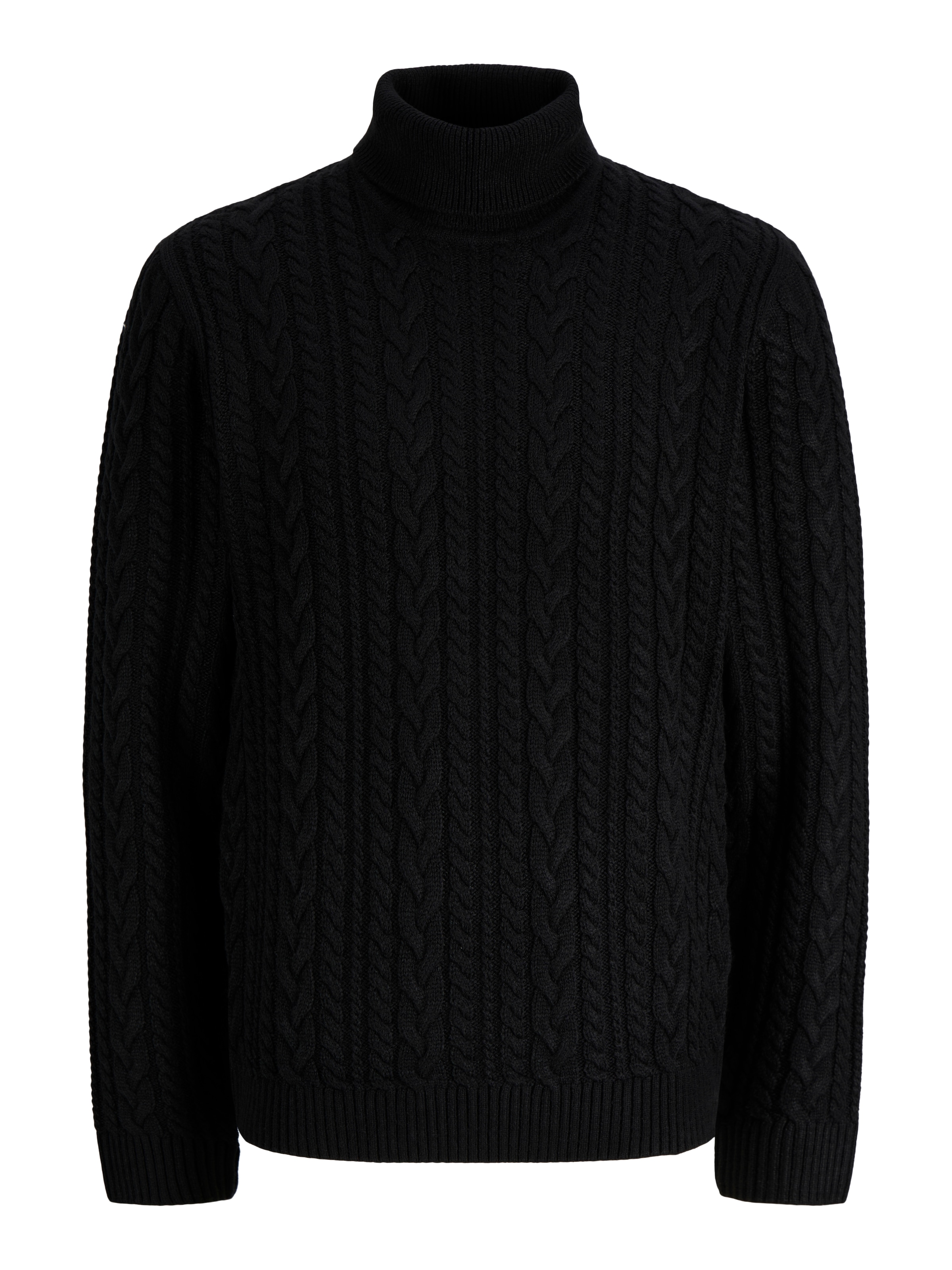 Jack & Jones Rollkragenpullover »JPRBLUCALLUM CABLE KNIT ROLL NECK« Materialmix, regular fit