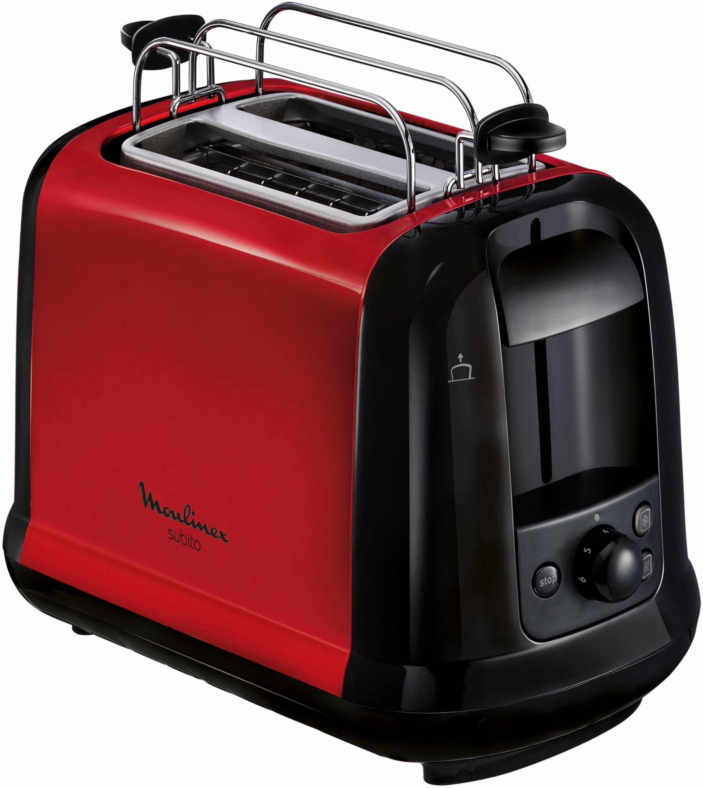 Moulinex Toaster »LT261D Subito«, 2 kurze Schlitze, für 2 Scheiben, 850 W, Anhebevorrichtung, 7 Bräunungsstufen, Krümelschublade