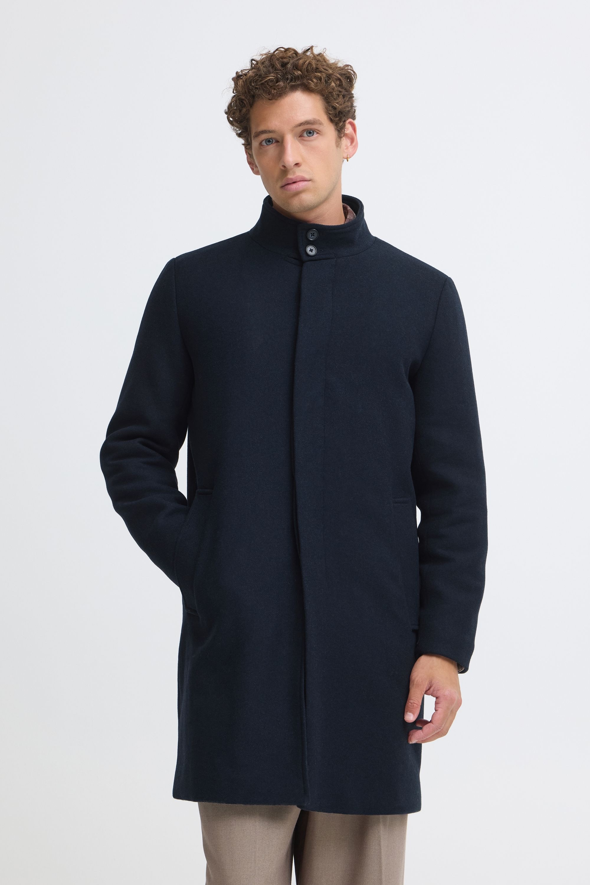 Casual Friday Wollmantel »Wollmantel CFGonzola«