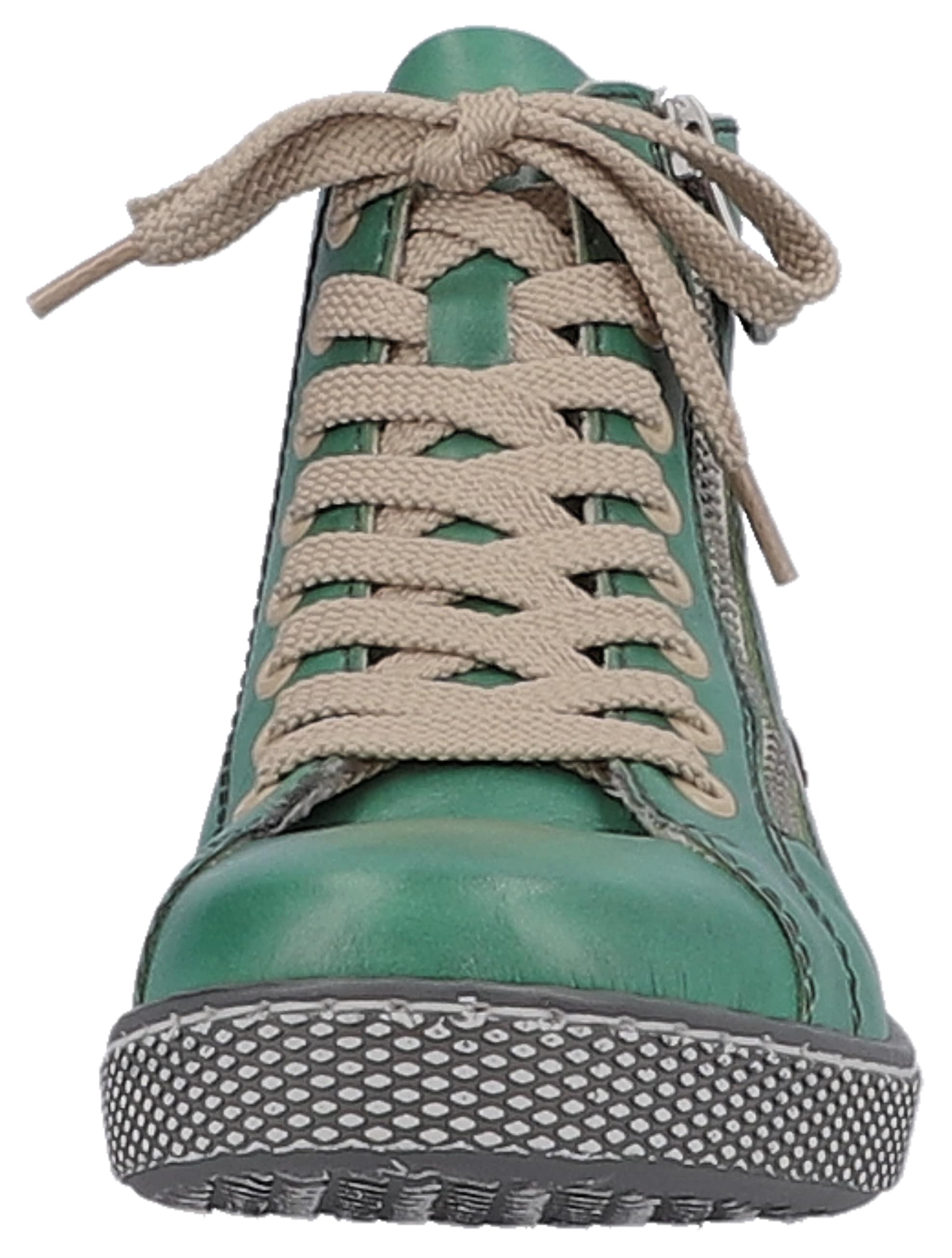 Rieker Schnürboots, Schnürstiefelette, Casual-Boots mit Reißverschluss außen