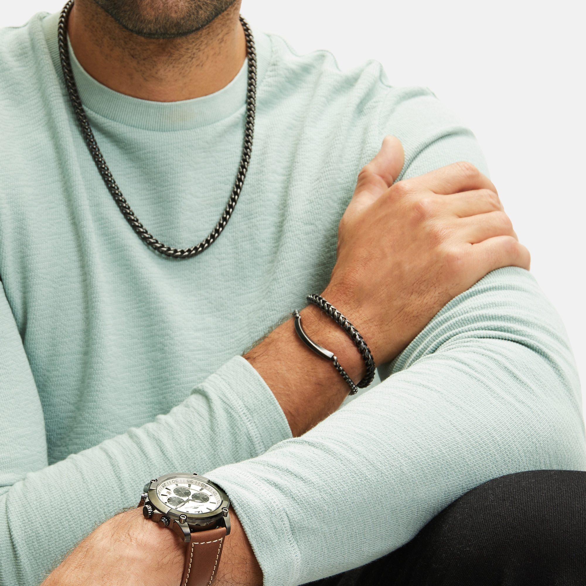 FYNCH-HATTON Gliederkette »Schmuck Edelstahl Halskette The Foxtail Chain Fuchsschwanz«