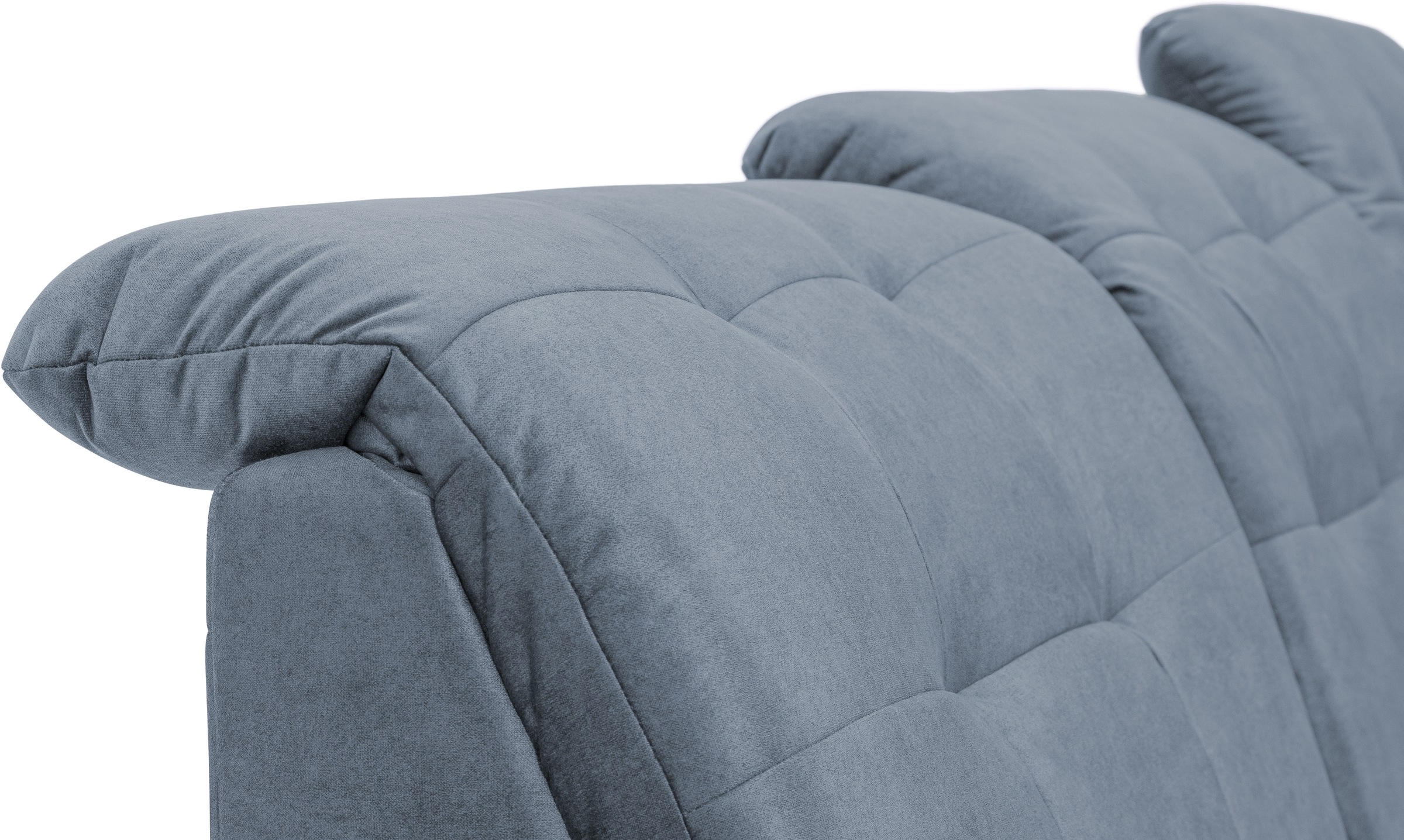 exxpo - sofa fashion Ecksofa »Derby Inkl. Kopfteilverstellung, wahlw. Bett & Bettkasten, L-Form«, EXTRA an Komfort zum Relaxen, Entspannen und Wohlfühlen