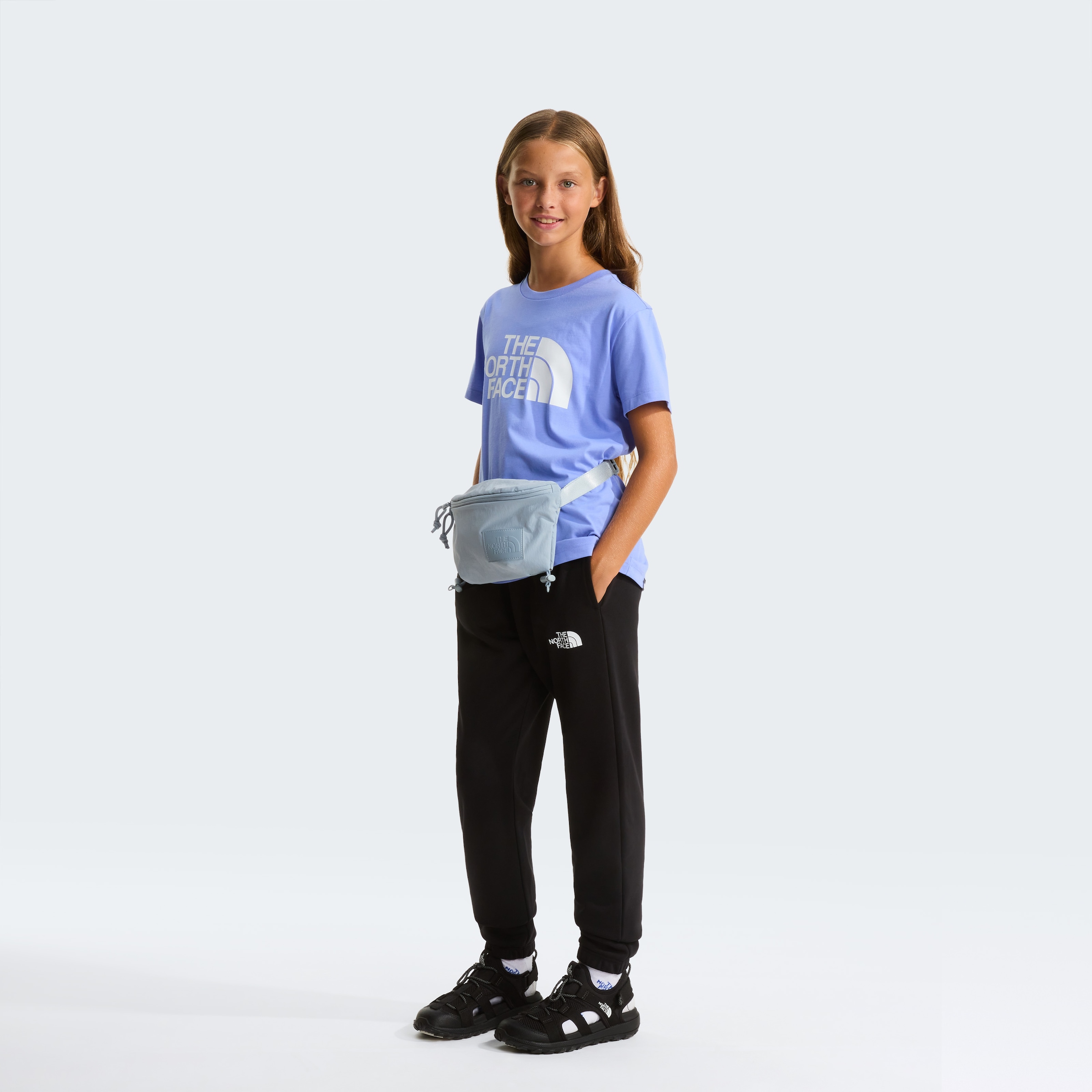 The North Face T-Shirt »TEEN EASY REGULAR SS TEE« für Jugendliche, sportlicher Stil, Kurzarm, Rundhalsausschnitt