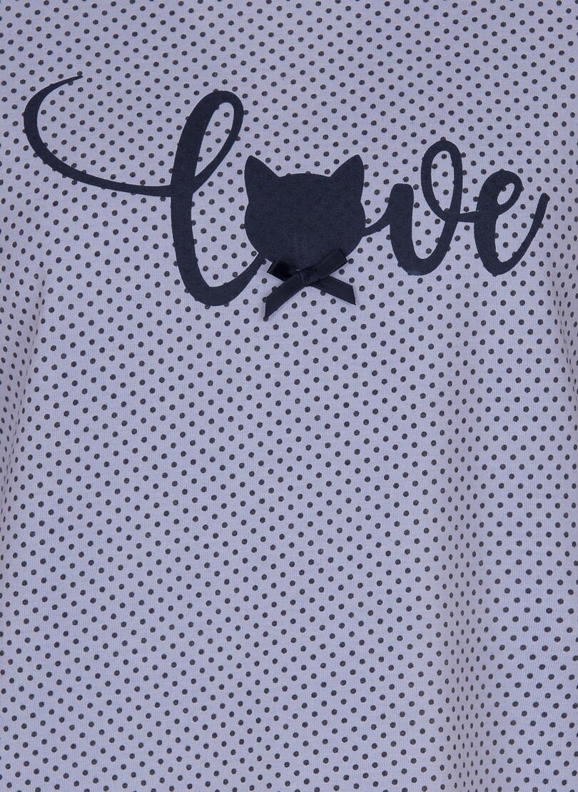 Trigema Schlafanzug »TRIGEMA Schlafshirt für Katzenliebhaber«