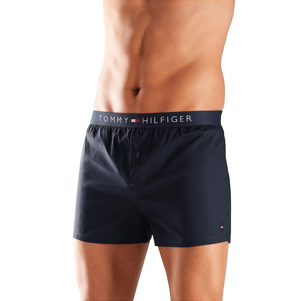Tommy Hilfiger Underwear Webboxer, (1 St.), mit Logo am Bund