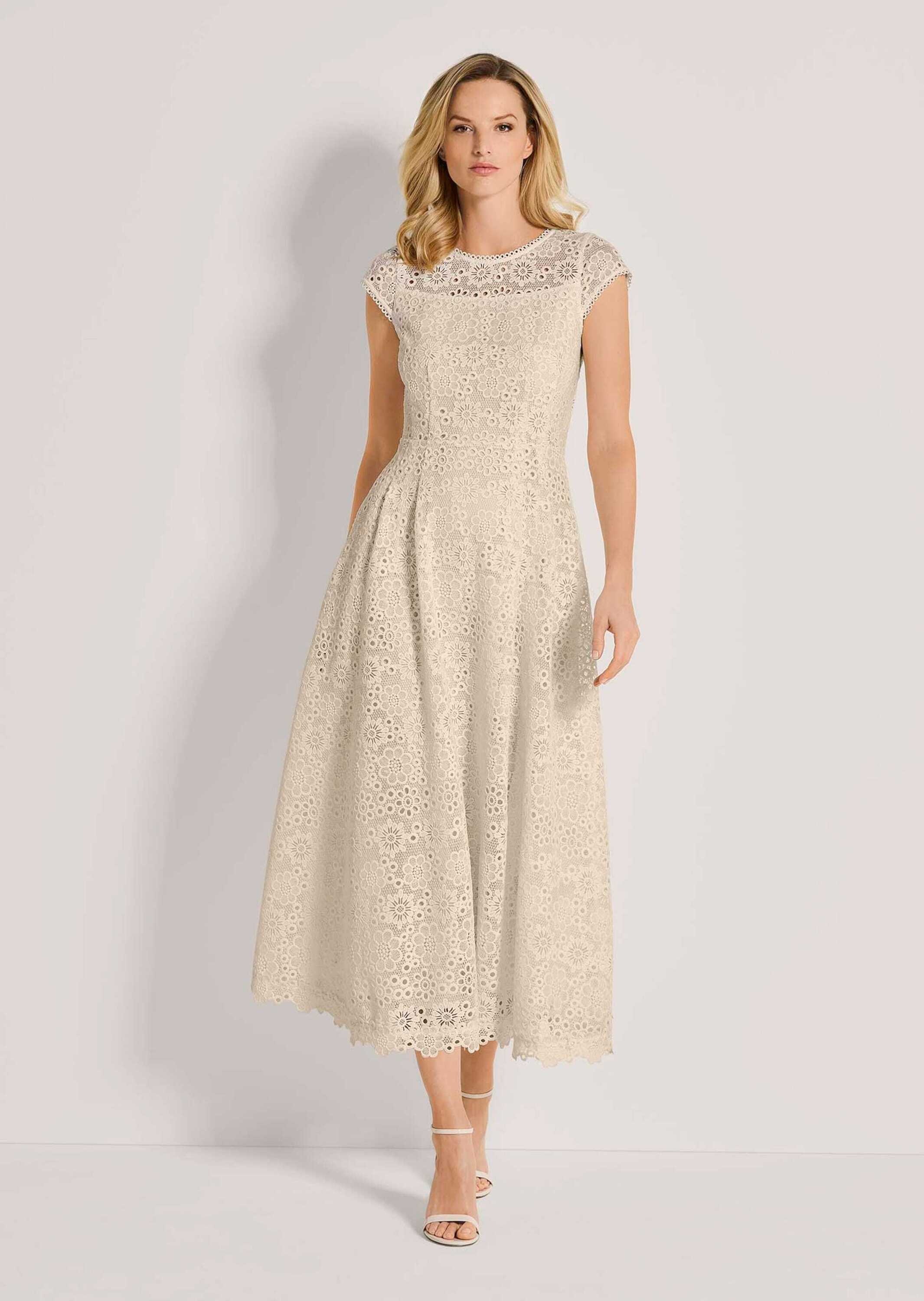 MADELEINE Midikleid »Spitzenkleid Romantisches Festtagskleid mit Spitzenborte«