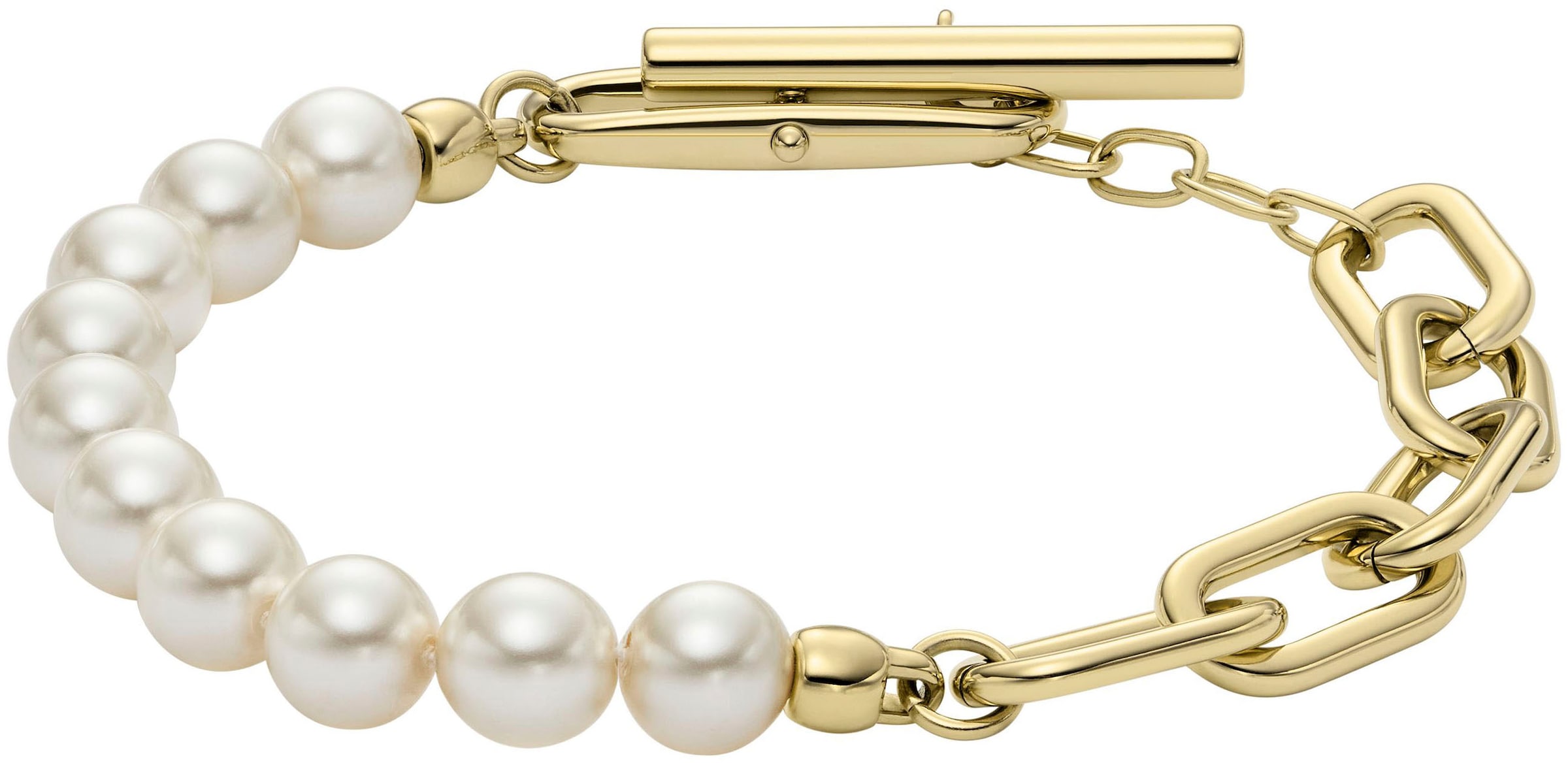 Armband »Schmuck Geschenk Edelstahl HERITAGE PEARL D-LINK, JF04729710«, mit Glasperle