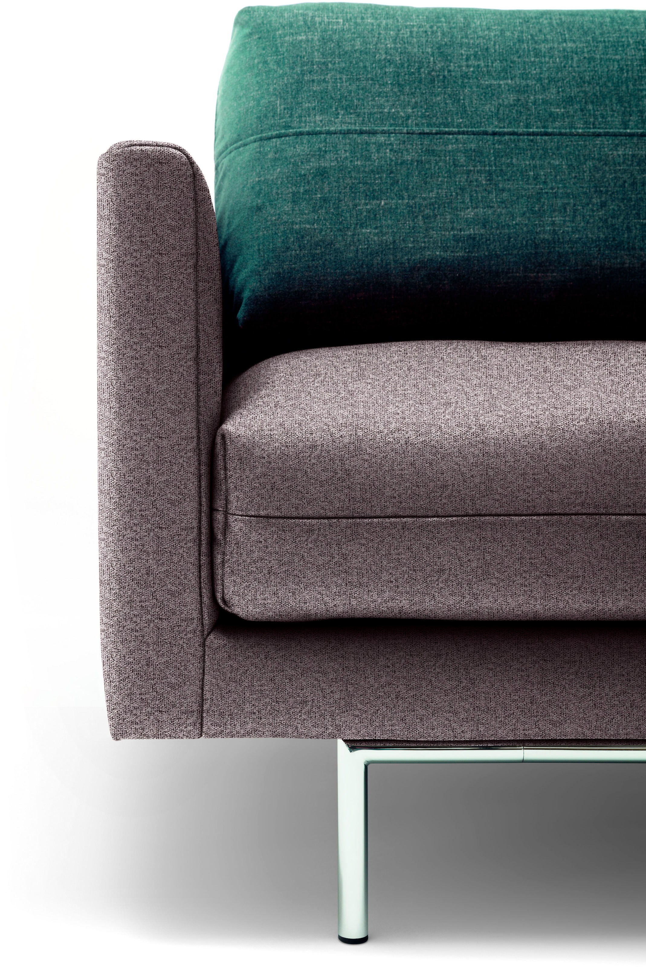 Creation BY ROLF BENZ 3,5-Sitzer »CR.414, Designsofa, edles Sofa, Loungesofa, Ledersofa, klares Design«, aus Leder oder Chenille, erstklassiger Sitzkomfort, legere Polsterung