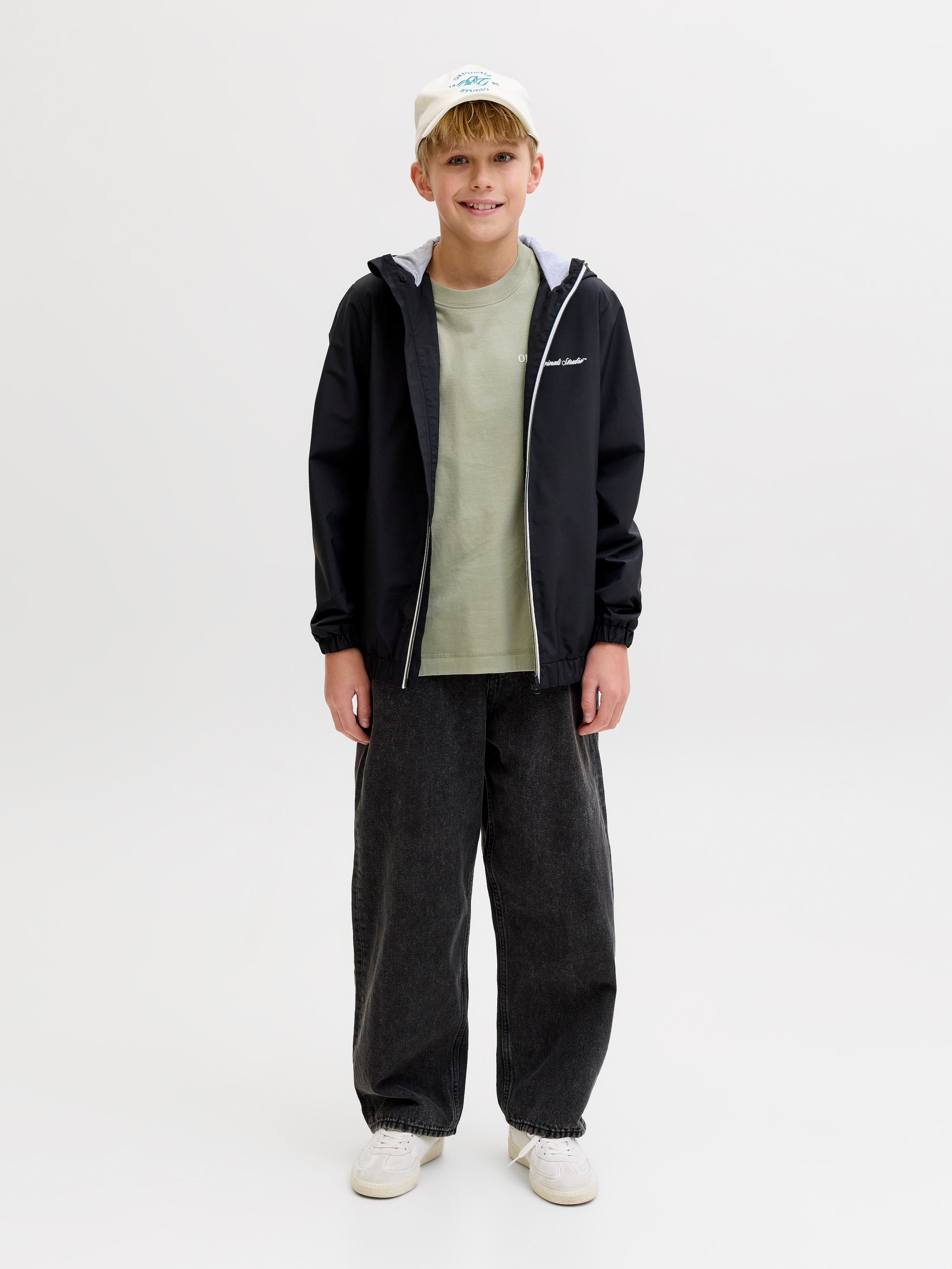 Jack & Jones Junior T-Shirt »JORNORREBRO TYPO TEE SS CREW NECK SN JNR«