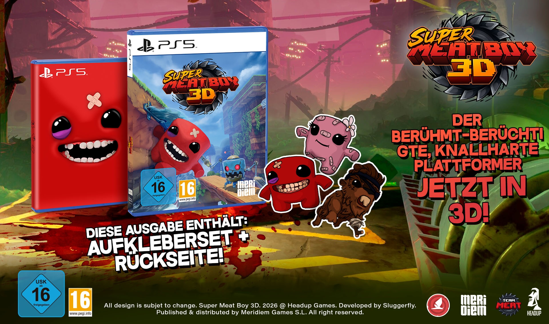 MERIDIEM GAMES Spielesoftware »Super Meat Boy 3D« PlayStation 5