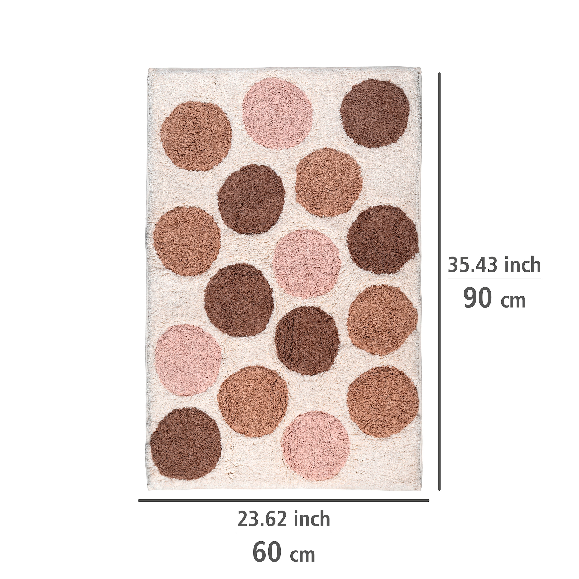 WENKO Badematte »Tibet« Höhe 15 mm BxL: 50 x 80 cm