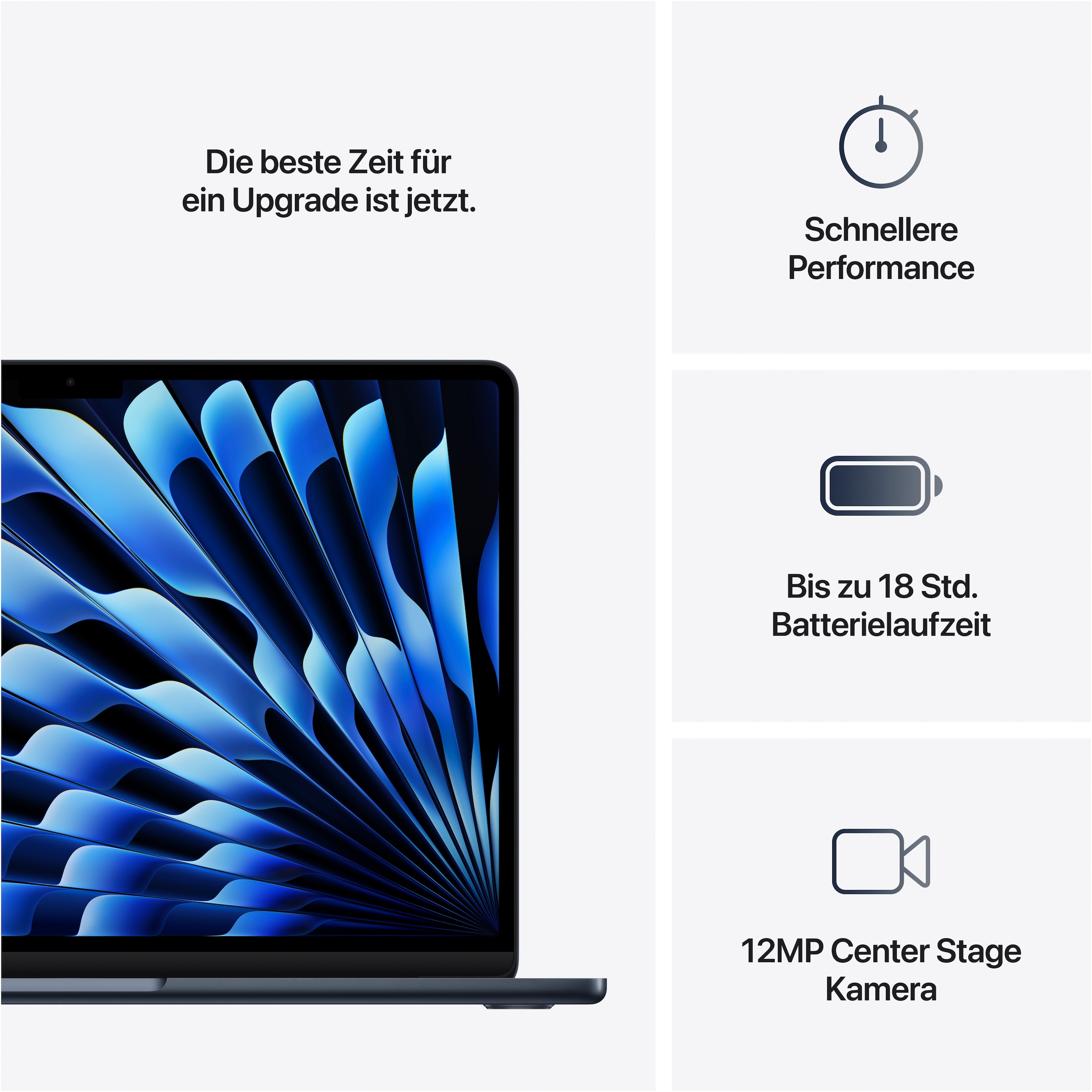 Apple Notebook »MacBook Air 13"«, 34,46 cm, / 13,6 Zoll, Apple, M4, 10-Core GPU, 512 GB SSD