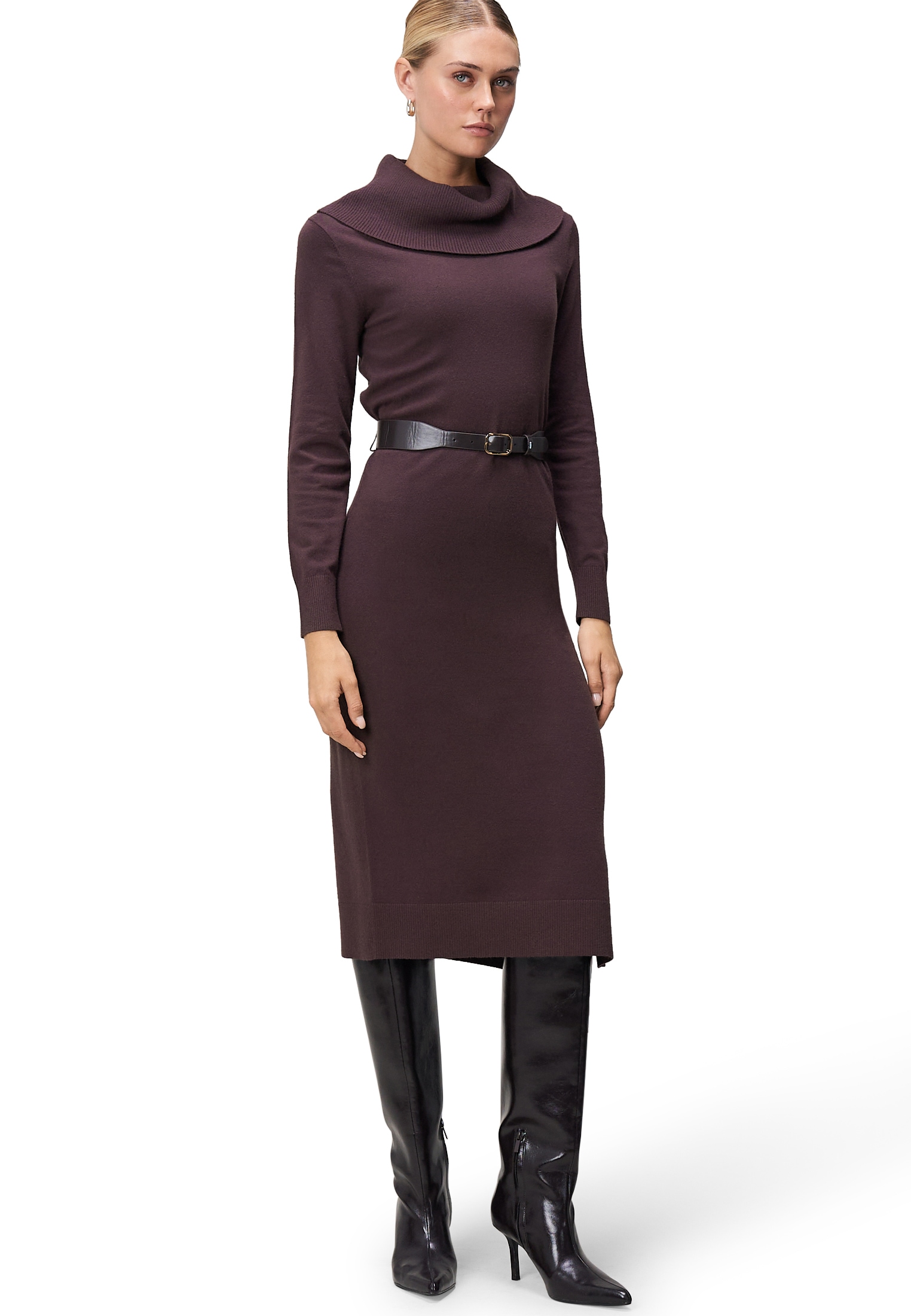 Zero Strickkleid »Strickkleid mit Gürtel«