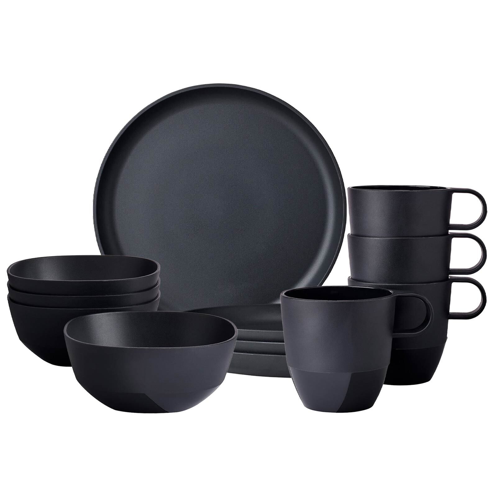 Mepal Geschirr-Set »Frühstücks-Set Silueta 12er Set« Spülmaschinengeeignet, Mikrowellengeeignet, Gefrierfachgeeignet, Dampfgarergeeignet, max. 150 ¿C
