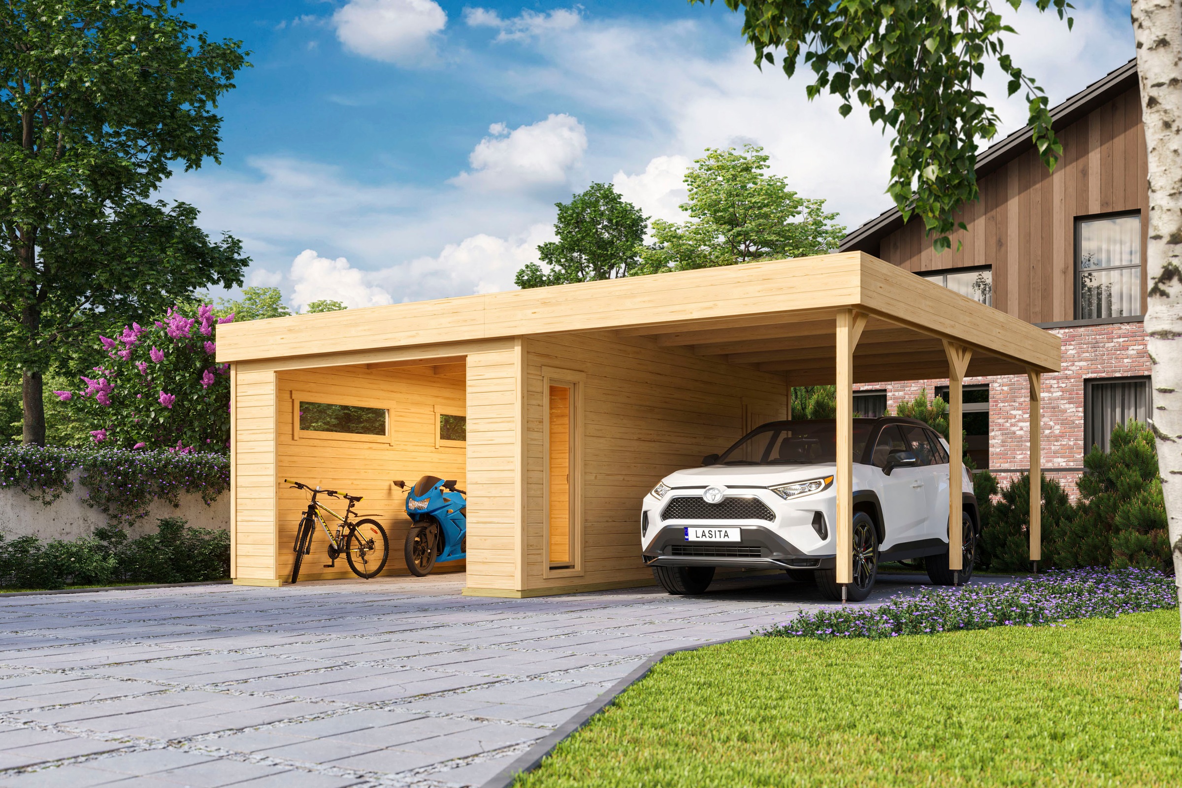 LASITA MAJA Garage »Bahamas«, (mit zusätzlichem Eingang)