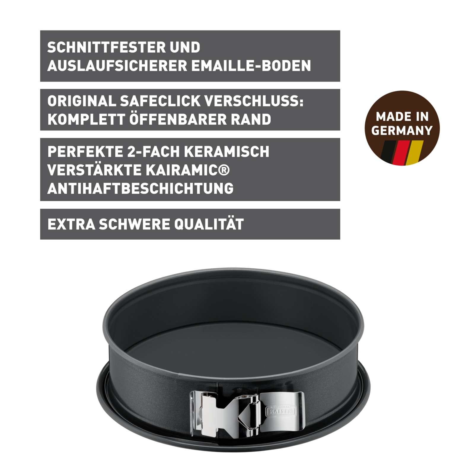 Kaiser Backformen Springform »La Forme Plus«, schnittfest, backofenfest, auslaufsicher, Made in Germany