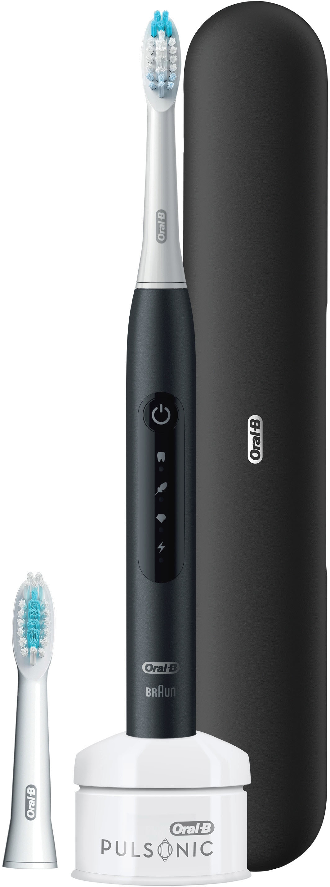 Oral-B Schallzahnbürste »Pulsonic Luxe 4500«, 2 St. Aufsteckbürsten, 3 Putzprogramme inkl. Sensitiv, Timer, Reise-Etui