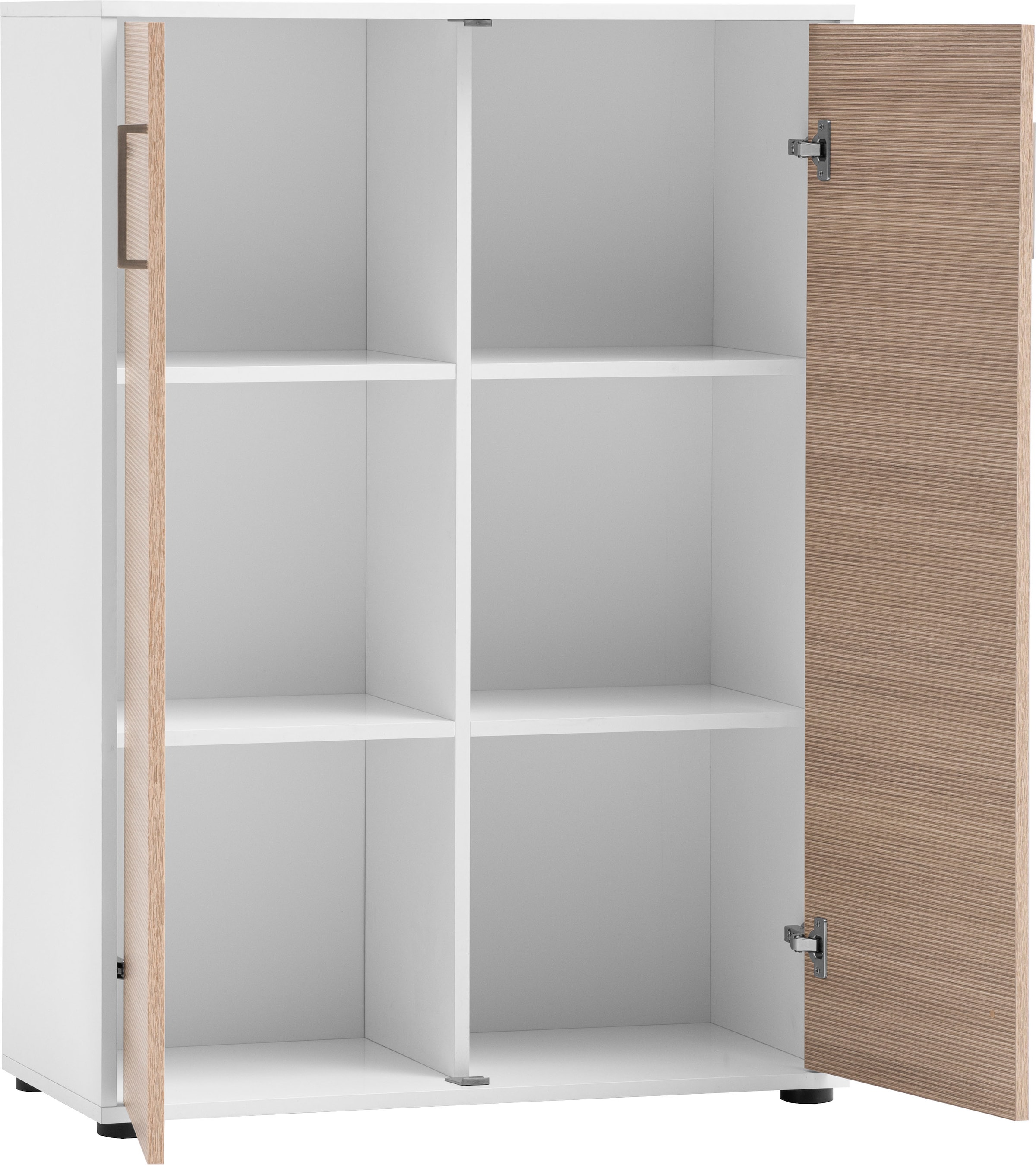 Schildmeyer Aktenschrank »METZ, 2 Türen in Canello, Höhe 113,4 cm, 6 Fächer, MADE IN GERMANY« 1 Stk. tlg. Fronten in Canello,  MADE IN GERMANY