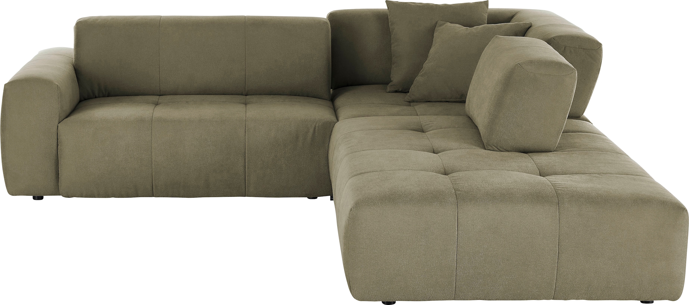 3C Candy Ecksofa »Yoshy Komfortsofa, bequem und modern, hochwertige Verarbeitungsdetails«, Zwei verschiedene Sitztiefen durch verstellbare Rückenlehne, L-Form