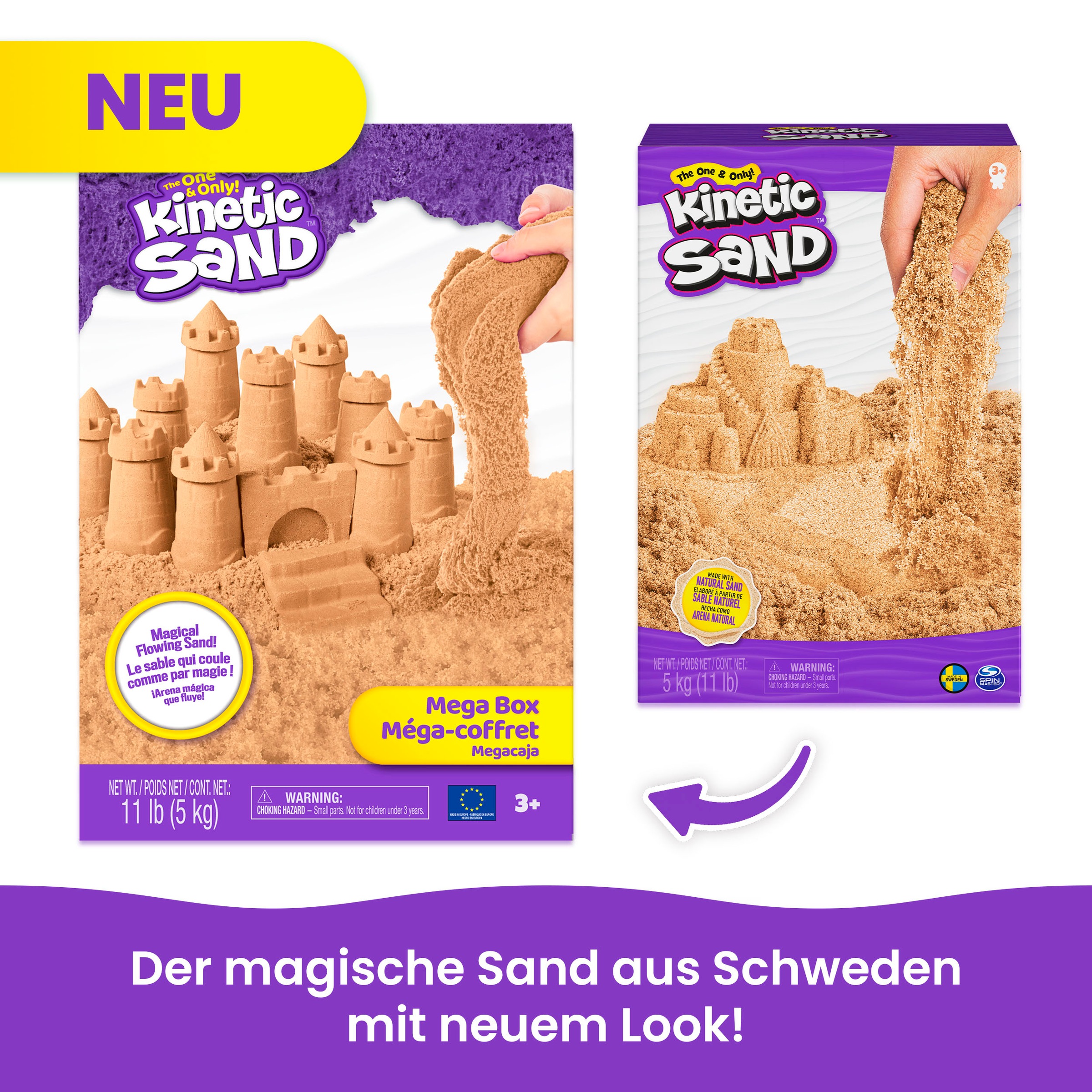 Spin Master Kreativset »Kinetic Sand - Braun 5 kg«