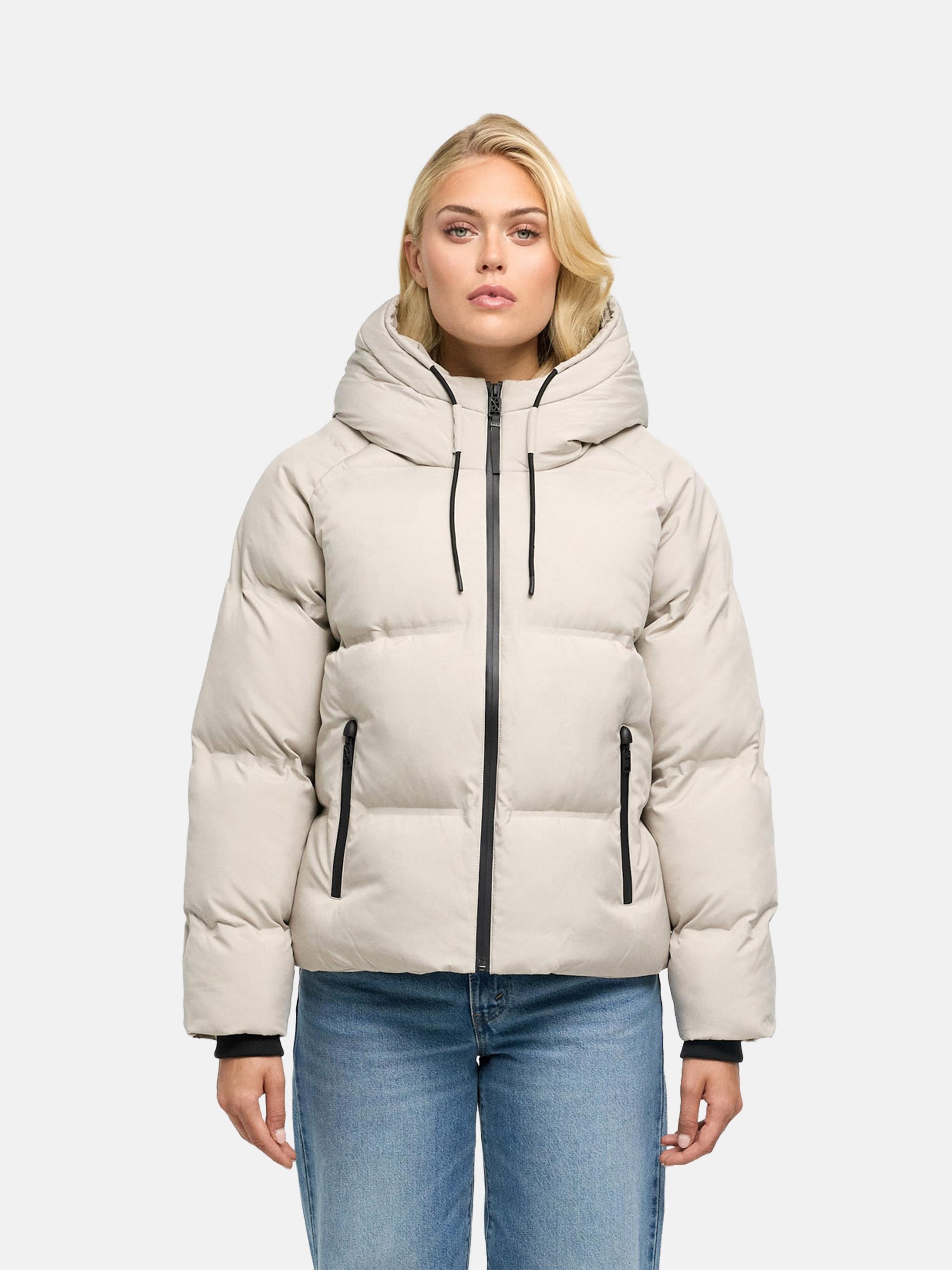 Navahoo Winterjacke »Winterjacke Petit-Puffy 14« mit Kapuze Damen Jacke mit verschweißter Steppung