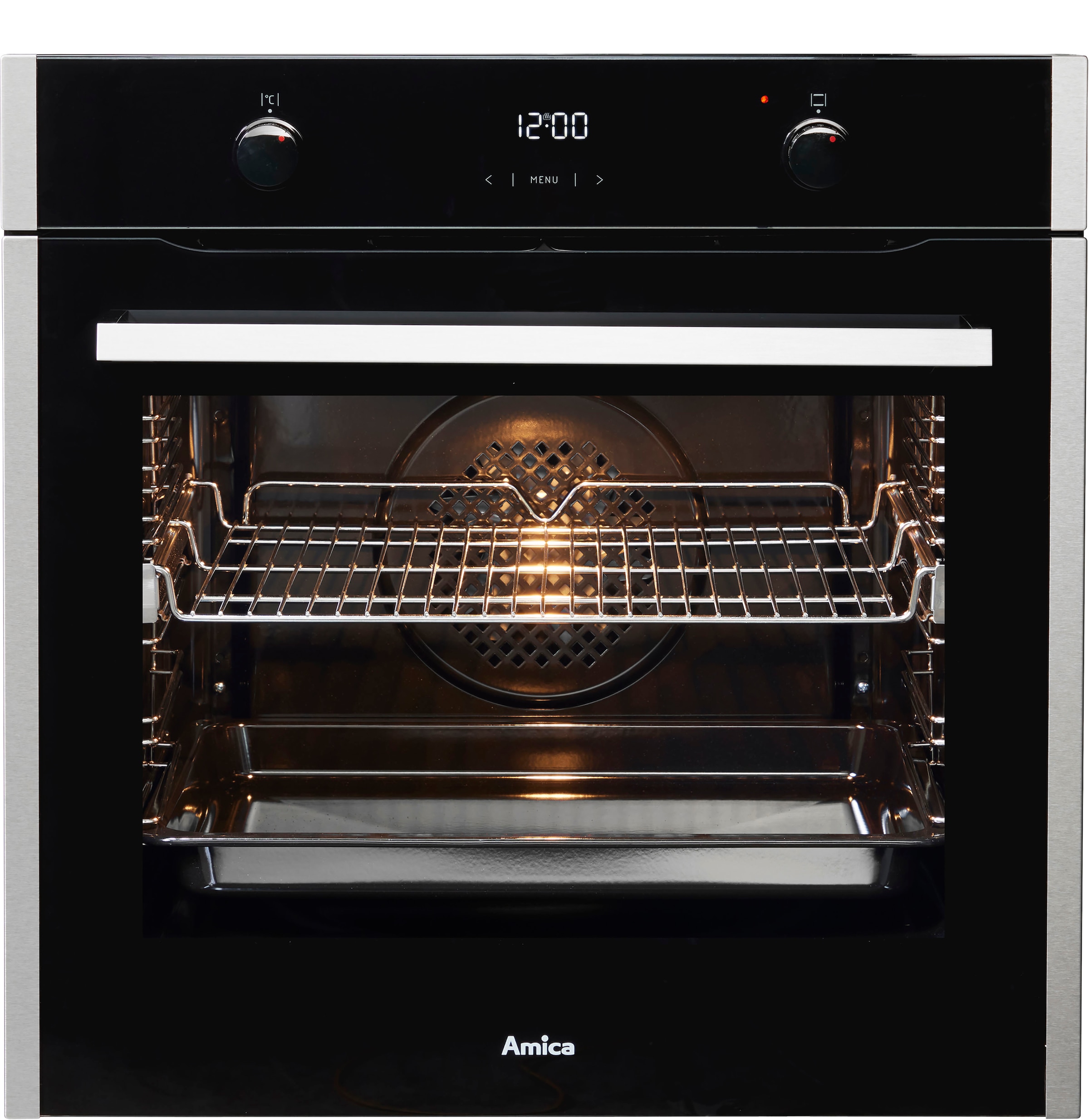Amica Einbaubackofen  »EBX 944 710 E«, mit 1-fach-Teleskopauszug, Steam Clean