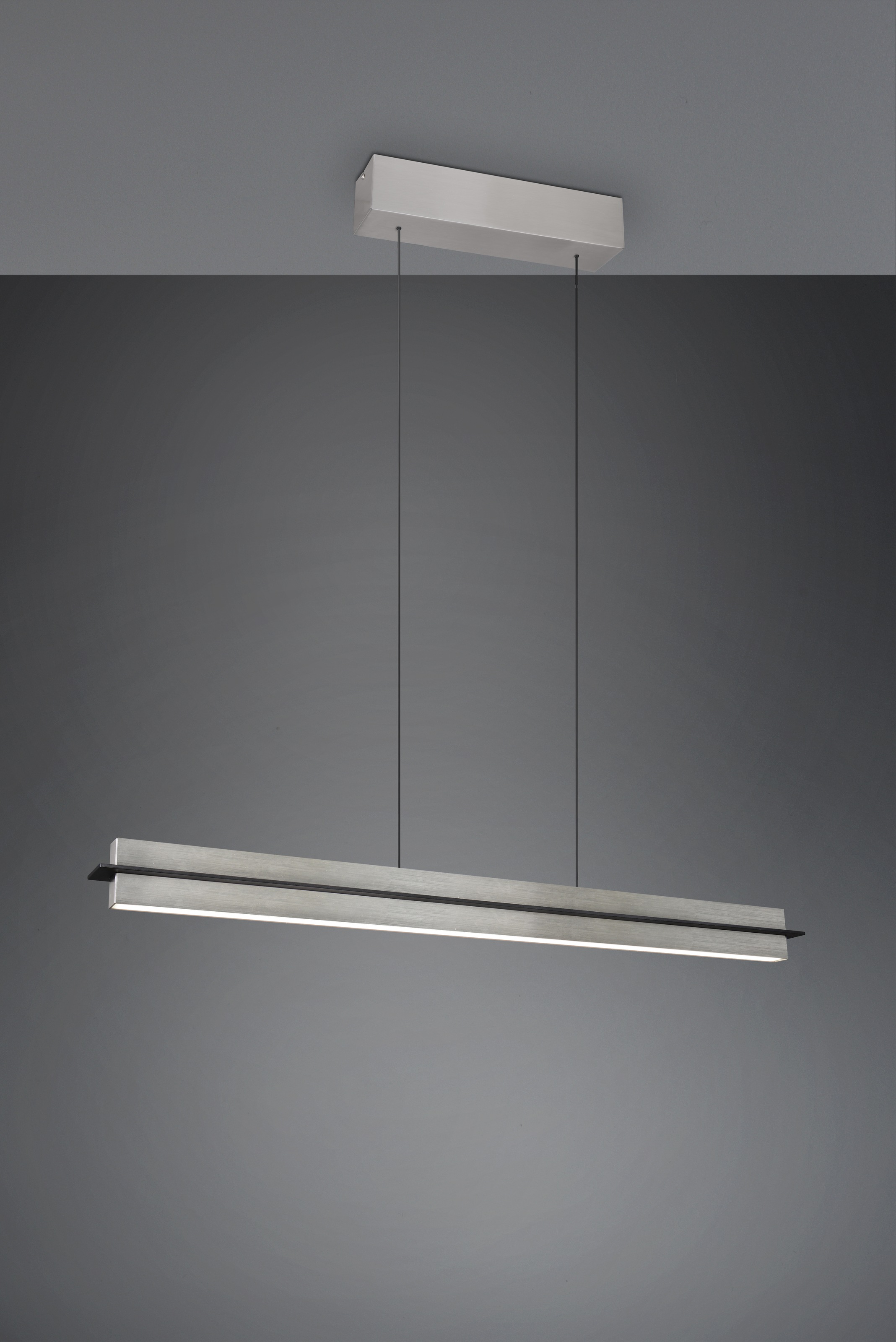 TRIO Leuchten LED Pendelleuchte »EMERSON, LED Hängeleuchte höhenverstellbar, 4-Stufen Touch Dimmer« LED-Board 1 Stk. Farbwechsler | warmweiß - kaltweiß Lichtfarbe einstellbar 2700-5000K warm- bis kaltweiß, Höhe max 150 cm