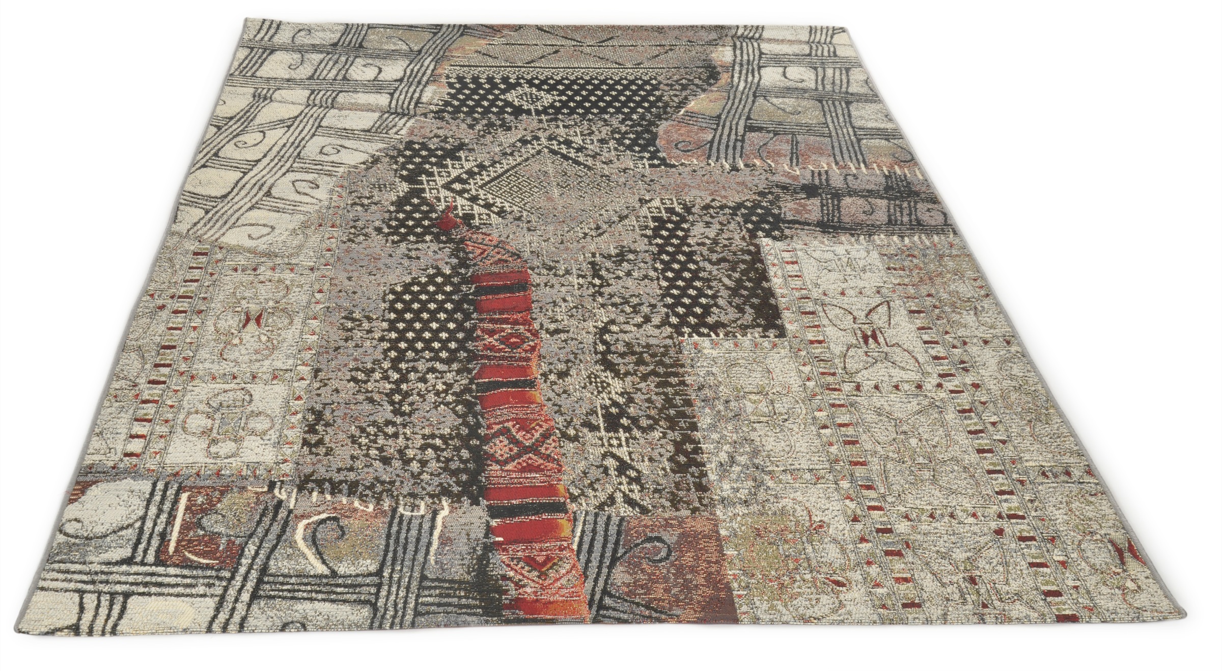 Gino Falcone Teppich »Outdoor-Africa 37« rechteckig 5 mm Höhe Flachgewebe, In- und Outdoor geeignet, Wohnzimmer