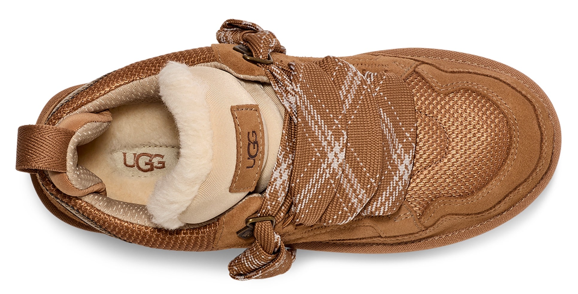 UGG Plateausneaker »LOWMEL«, Midcut Sneaker, Schnürschuh mit gepolstertem Schaftrand
