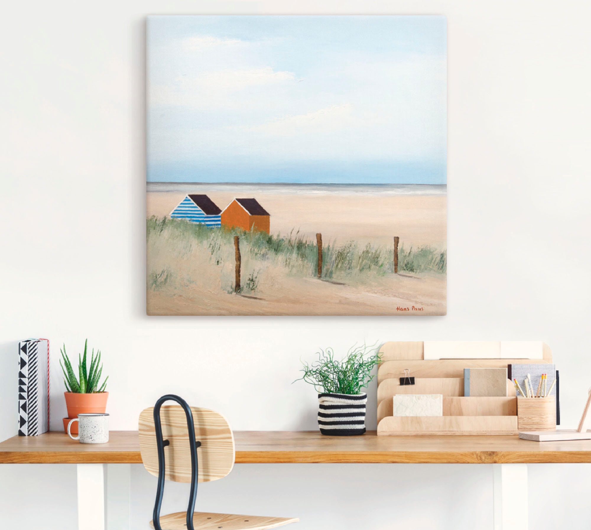 Artland Wandbild »Sonniger Morgen V« Strand 1 Stk. tlg. als Leinwandbild, Poster in verschied. Größen