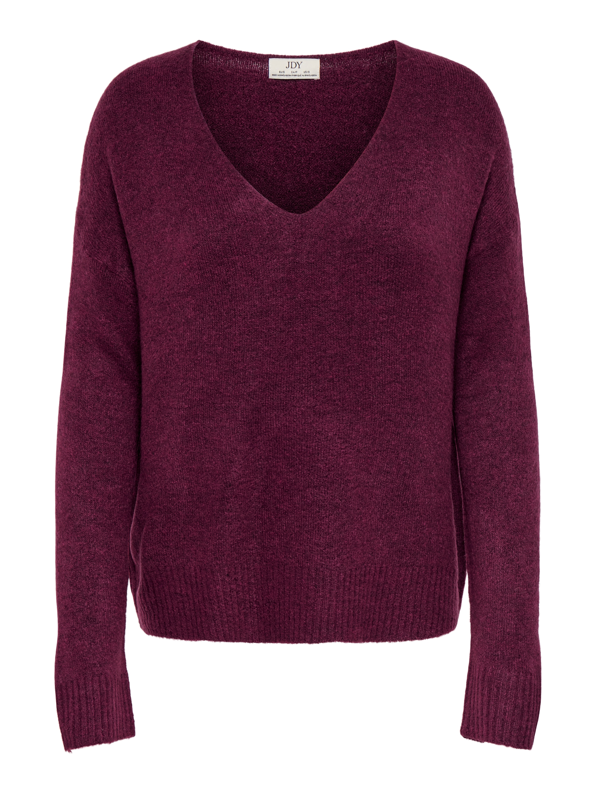 JDY V-Ausschnitt-Pullover »JDYELANORA L/S V-NECK PULLO. KNT NOOS« mit leicht überschnittenen Schultern