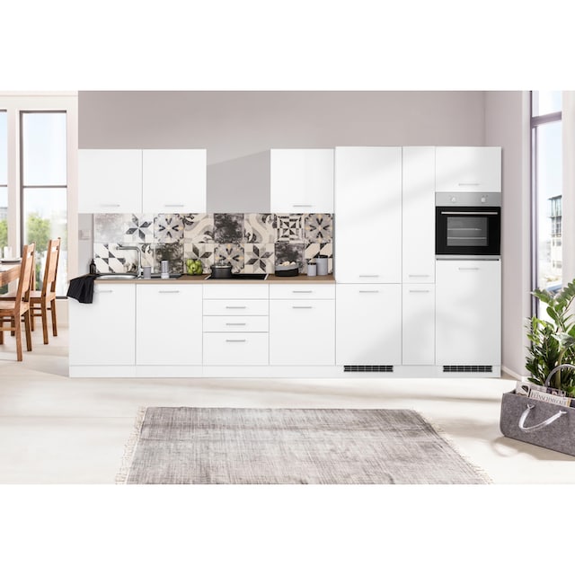 HELD MÖBEL Küchenzeile »Visby«, ohne E-Geräte, 390 cm, für  Kühl/Gefrierkombination und Geschirrspüler kaufen bei OTTO