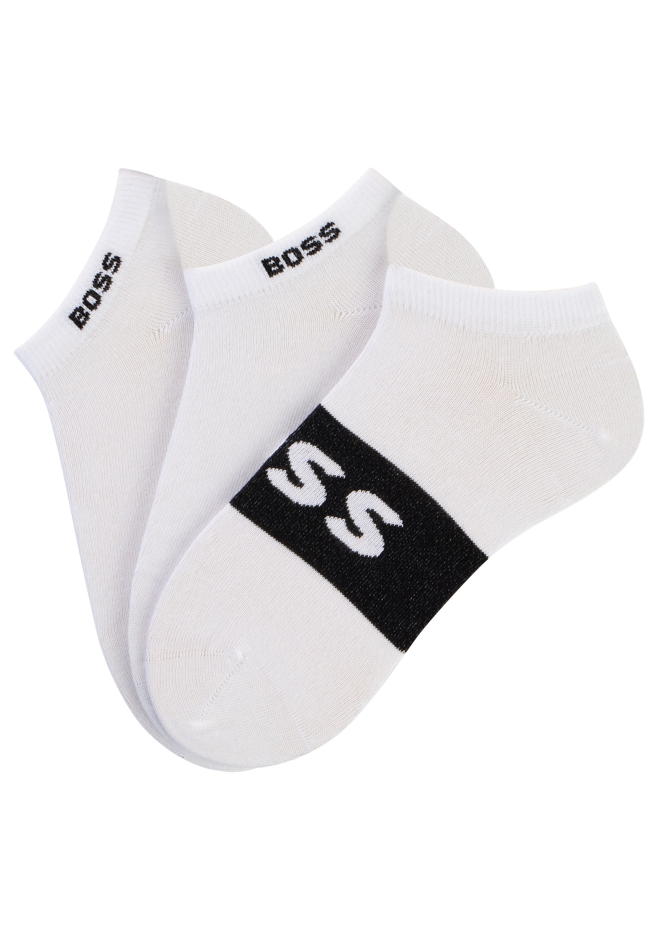 BOSS Businesssocken »6P QS Stripe CC« Packung, 6er, 6 Paar tlg. mit BOSS Schriftzug