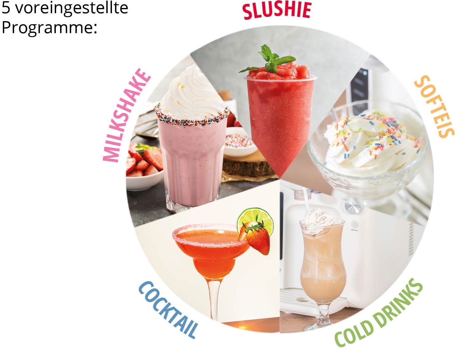 Unold Slush-Eismaschine »2in1 Slush- & Softeismaschine Sofie - Schwarz« 2 l 150 W