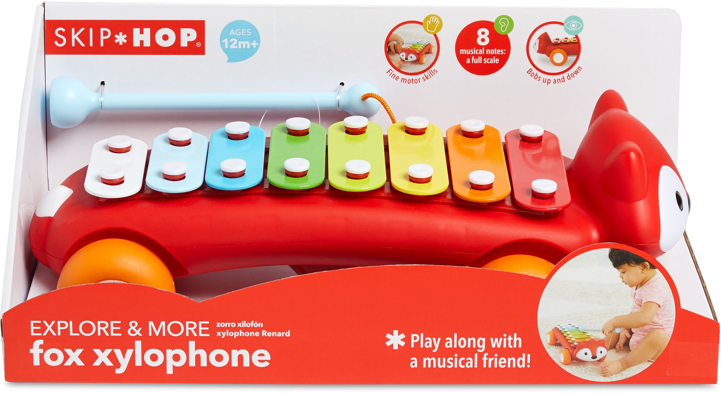 Skip Hop Spielzeug-Musikinstrument »Explore & More Xylophon Fuchs«