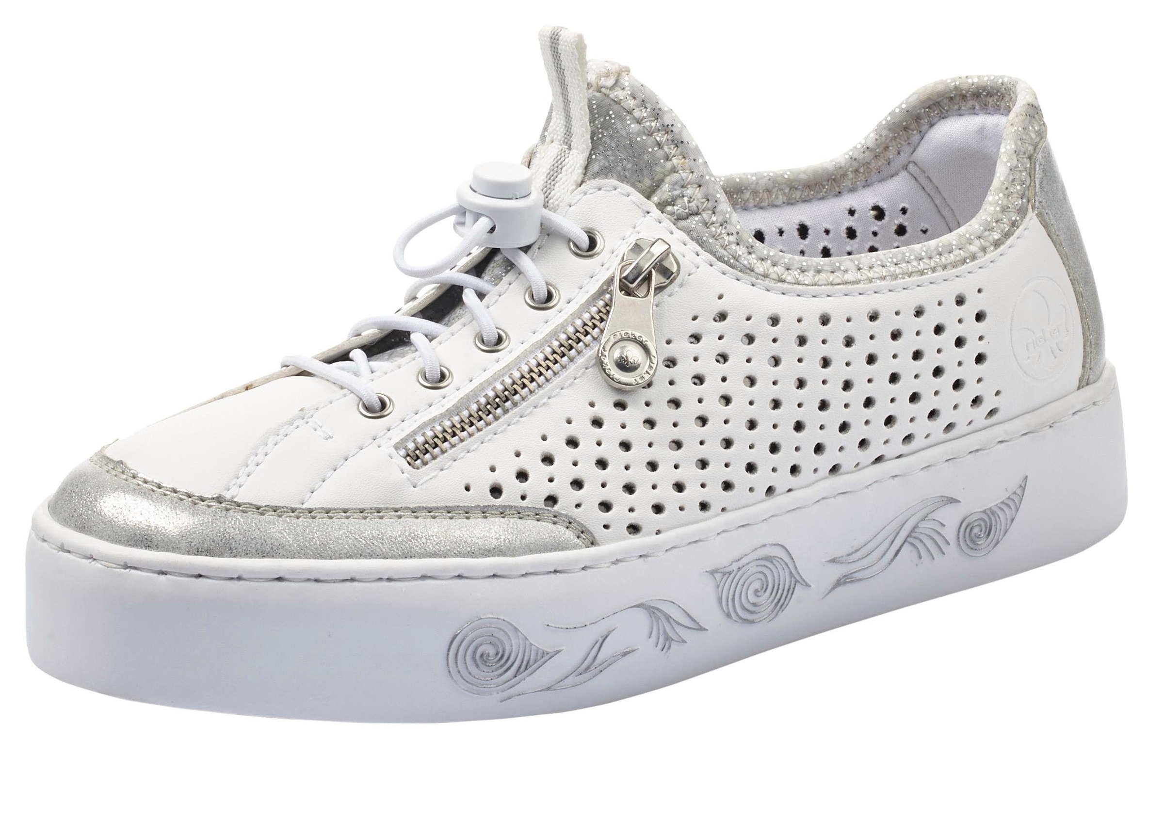 Rieker Slip-On Sneaker, mit markanter Plateausohle