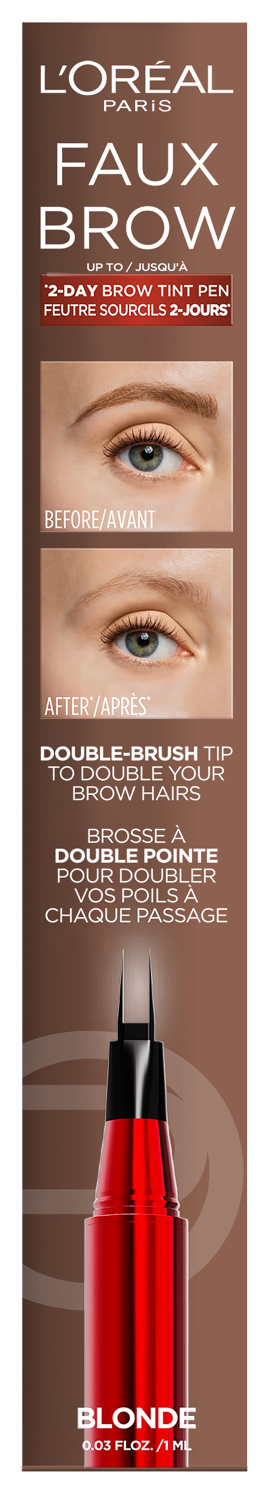 L'ORÉAL PARIS Augenbrauen-Stift »INFAILLIBLE BROWS FAUX BROW AUGENBRAUENSTIFT« für doppeltes Augenbrauenvolumen
