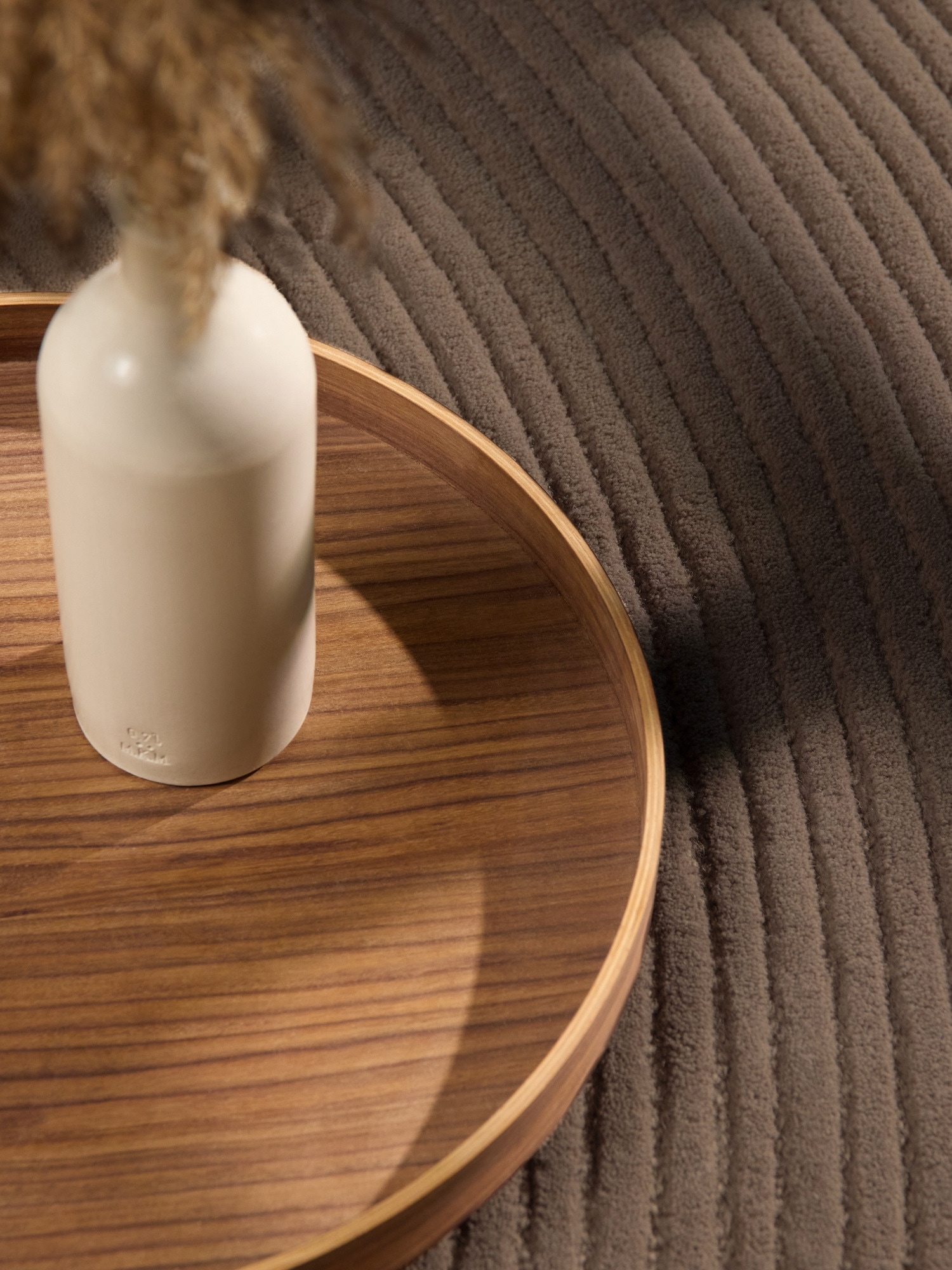 Ted Baker Wollteppich »Wollteppich Victoria« rechteckig 18 mm Höhe Naturteppich Wolle, Hoch-Tief-Design, Wohnzimmer, Schlafzimmer
