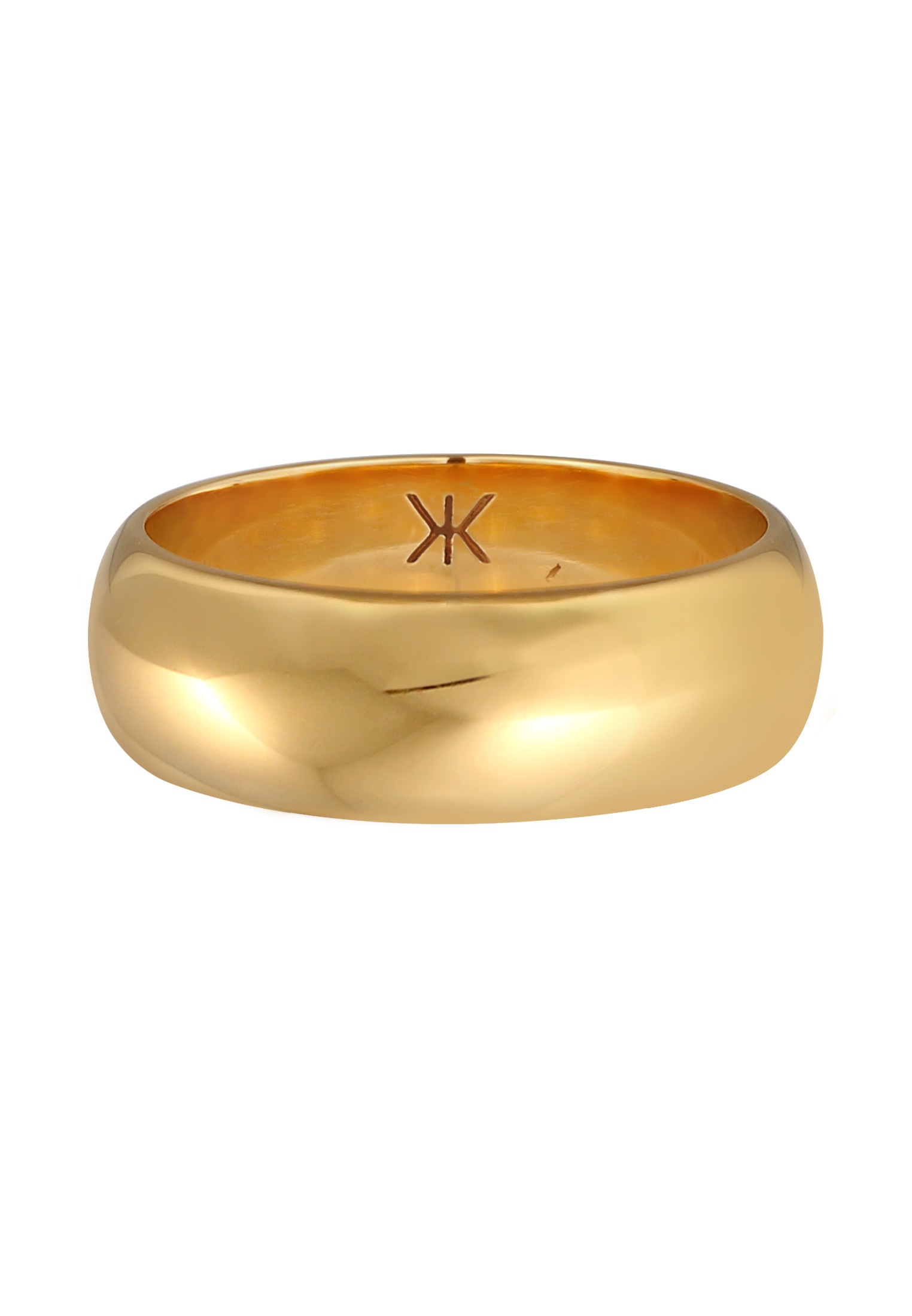 Kuzzoi Fingerring »Ring Herren Bandring Basic Breit Klassik 925 Silber«